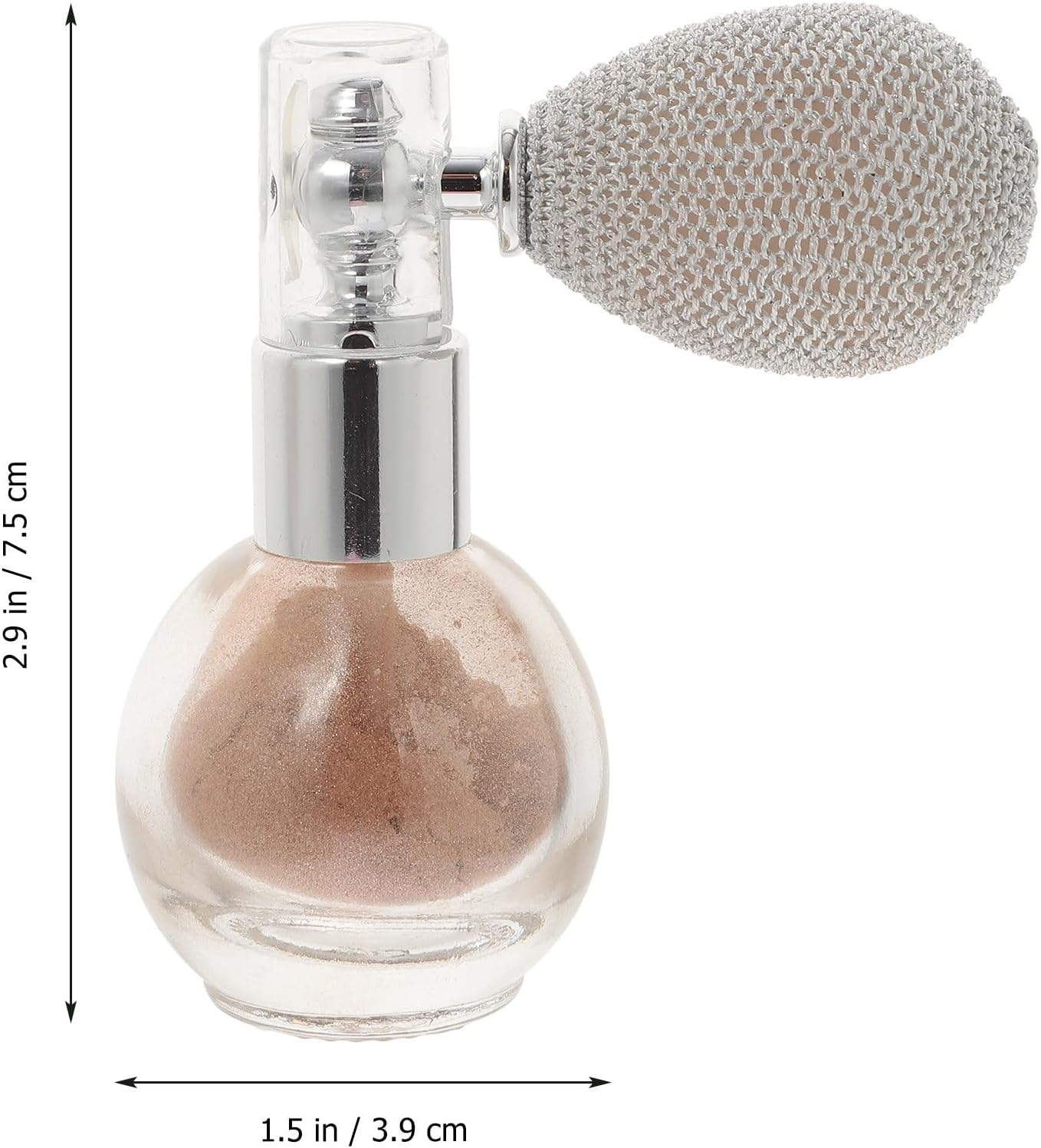 SEWACC Shimmering Body Glitter Spray Light Gold Highlighter Powder Spray for Women Makeup Glitter Hair and Body