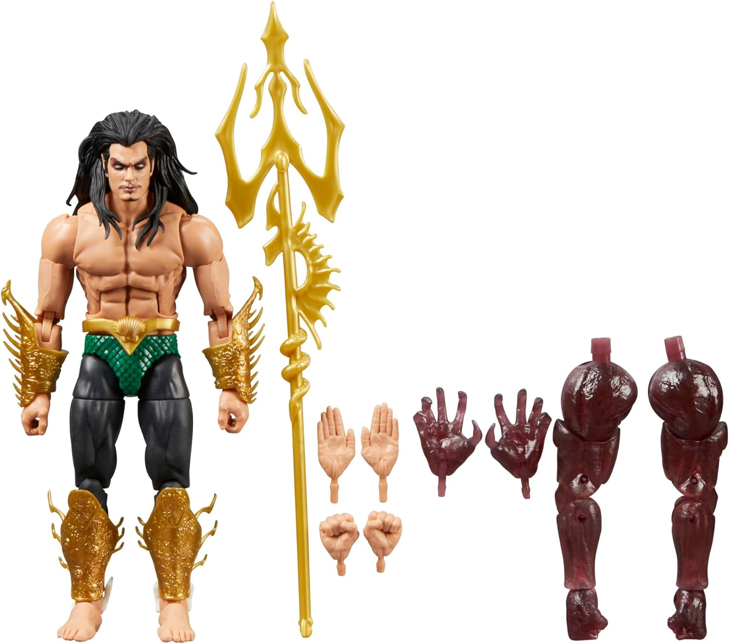 MARVEL Classic Legends Series Namor, Comics Collectible 6-Inch Action Figure image number 2