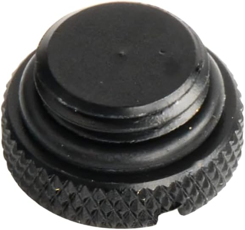 Dracaena.Io 6 Pack G1/4" Thread, Thin Water Stop Plug Fitting with Coin Slot for Computer Water Cooling System, Durable Brass/Copper Material (Black, 6 Pcs)