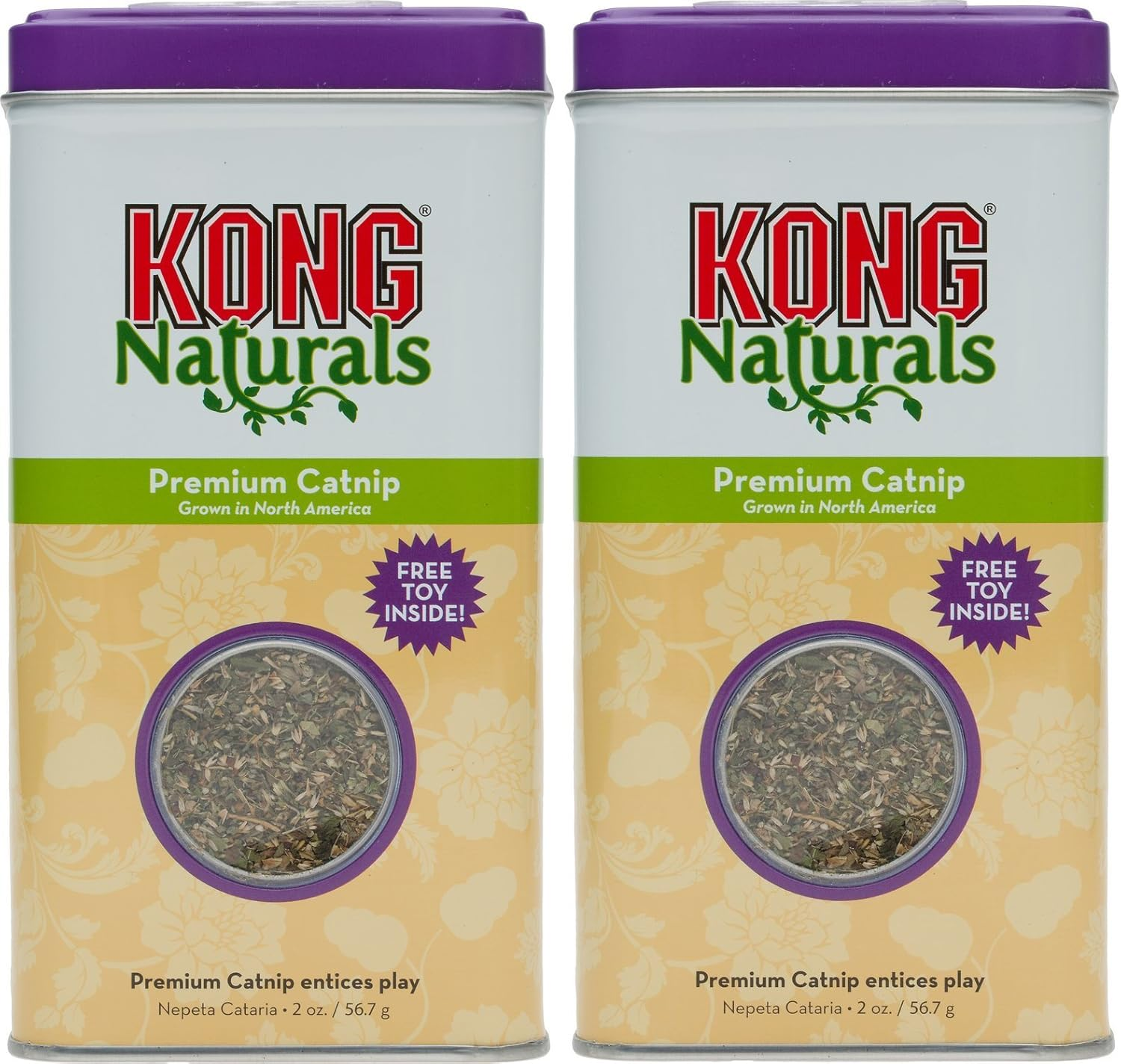 Kong Premium Catnip 4 Oz 2 X 2 Oz Tubs