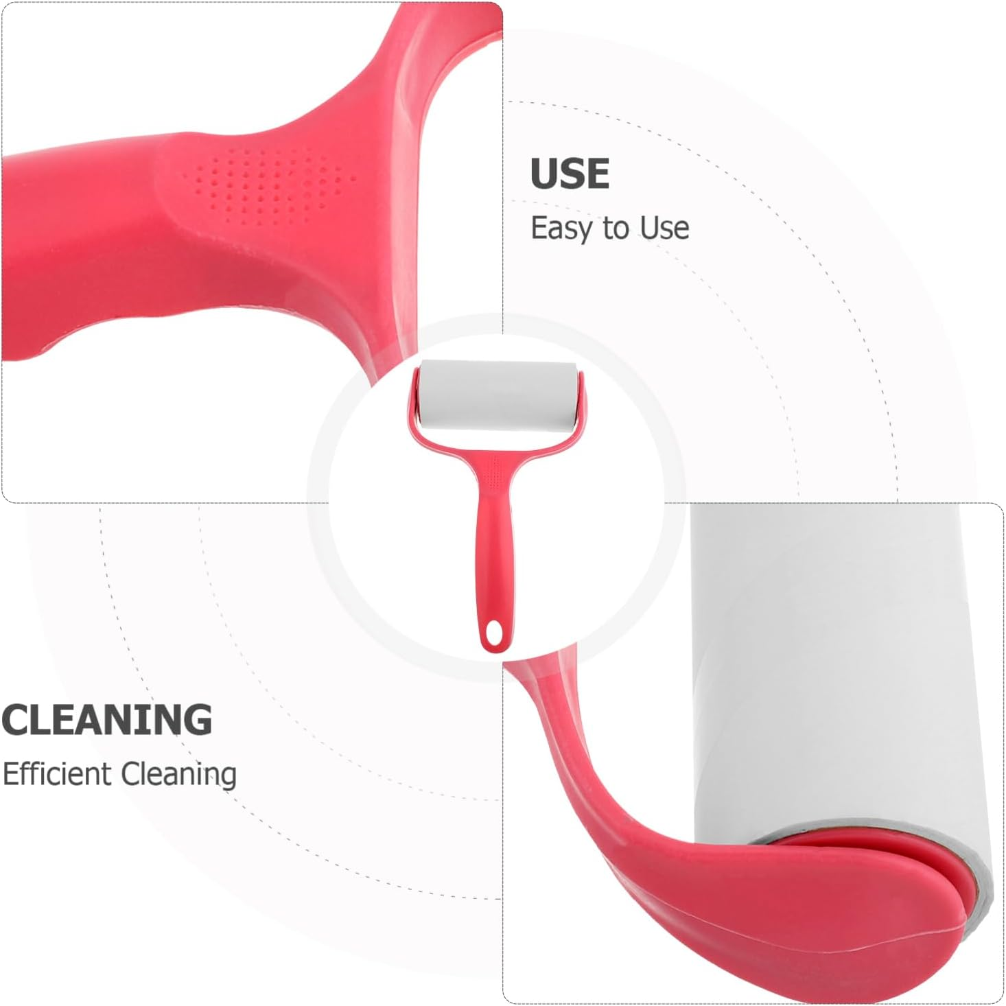 AUTSUPPL Nail Stamping Clean Roller for Remover Makeup Remover Pads Nail Dust Brush Lint Wipes