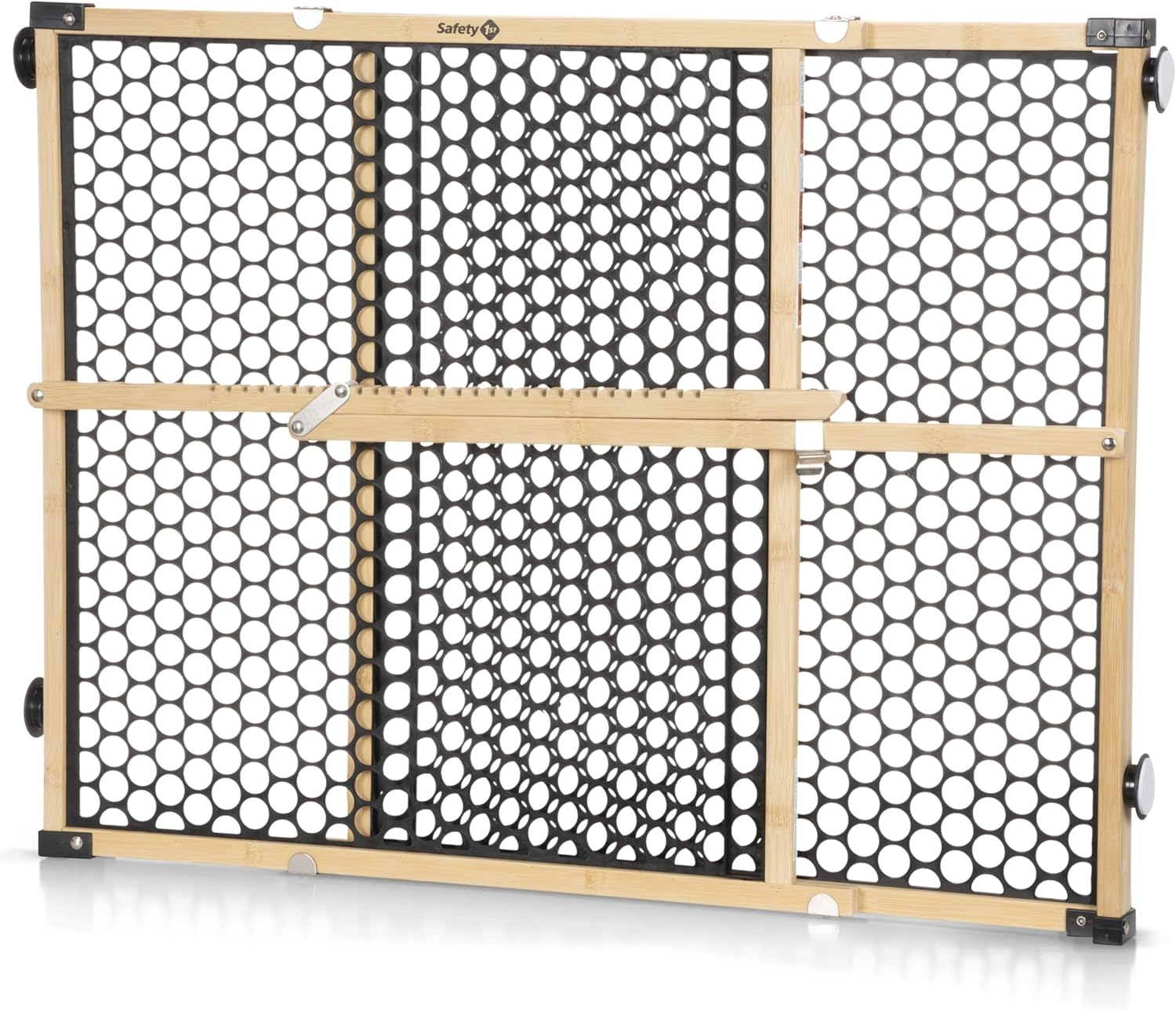 Safety 1St Eco-Friendly Nature Next Bamboo Gate, Bamboo and Black, Fits Spaces between 28" and 42" Wide image number 2