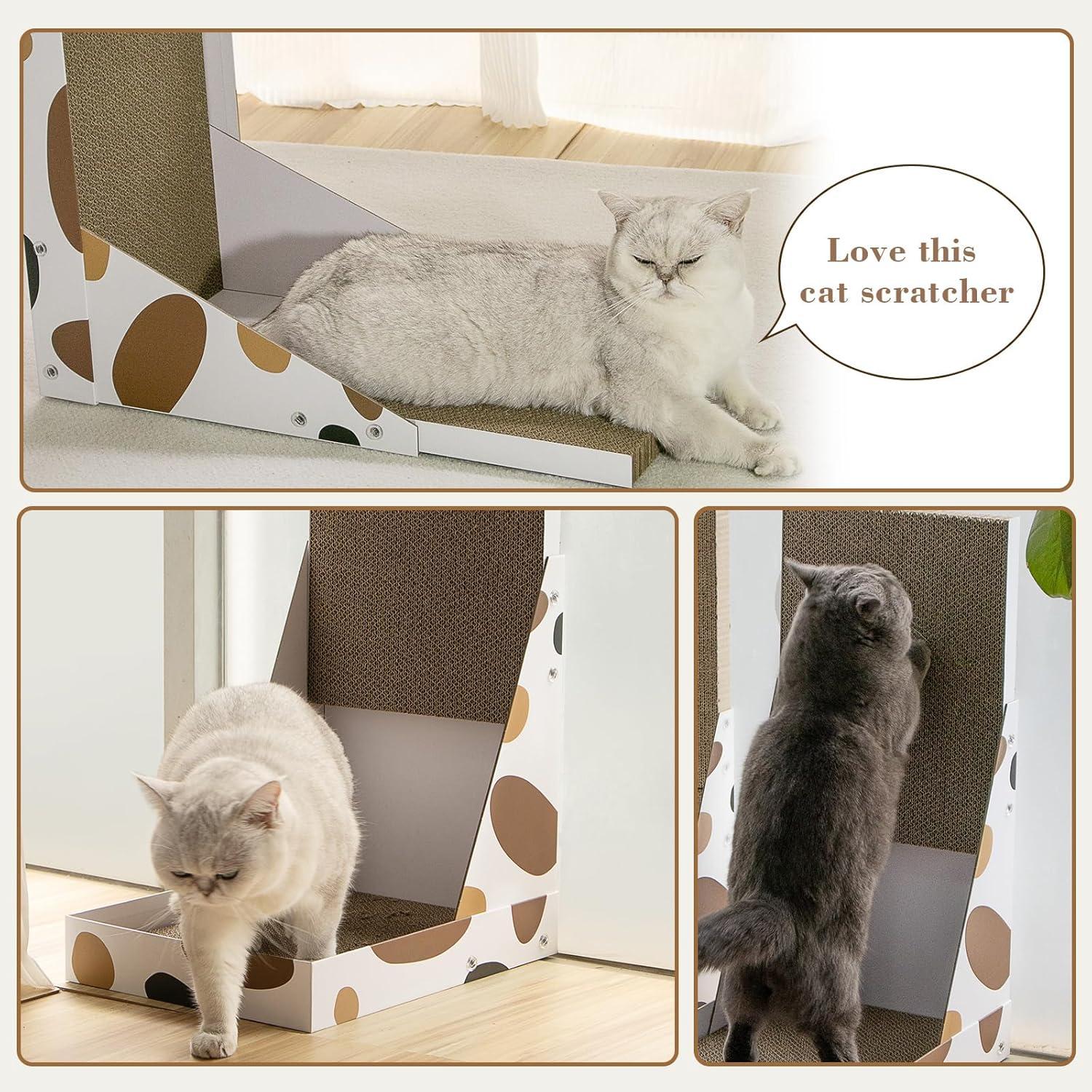 NATUYA Cat Scratcher Cardboard Lounge Bed, (25"X15.7"X11.8")