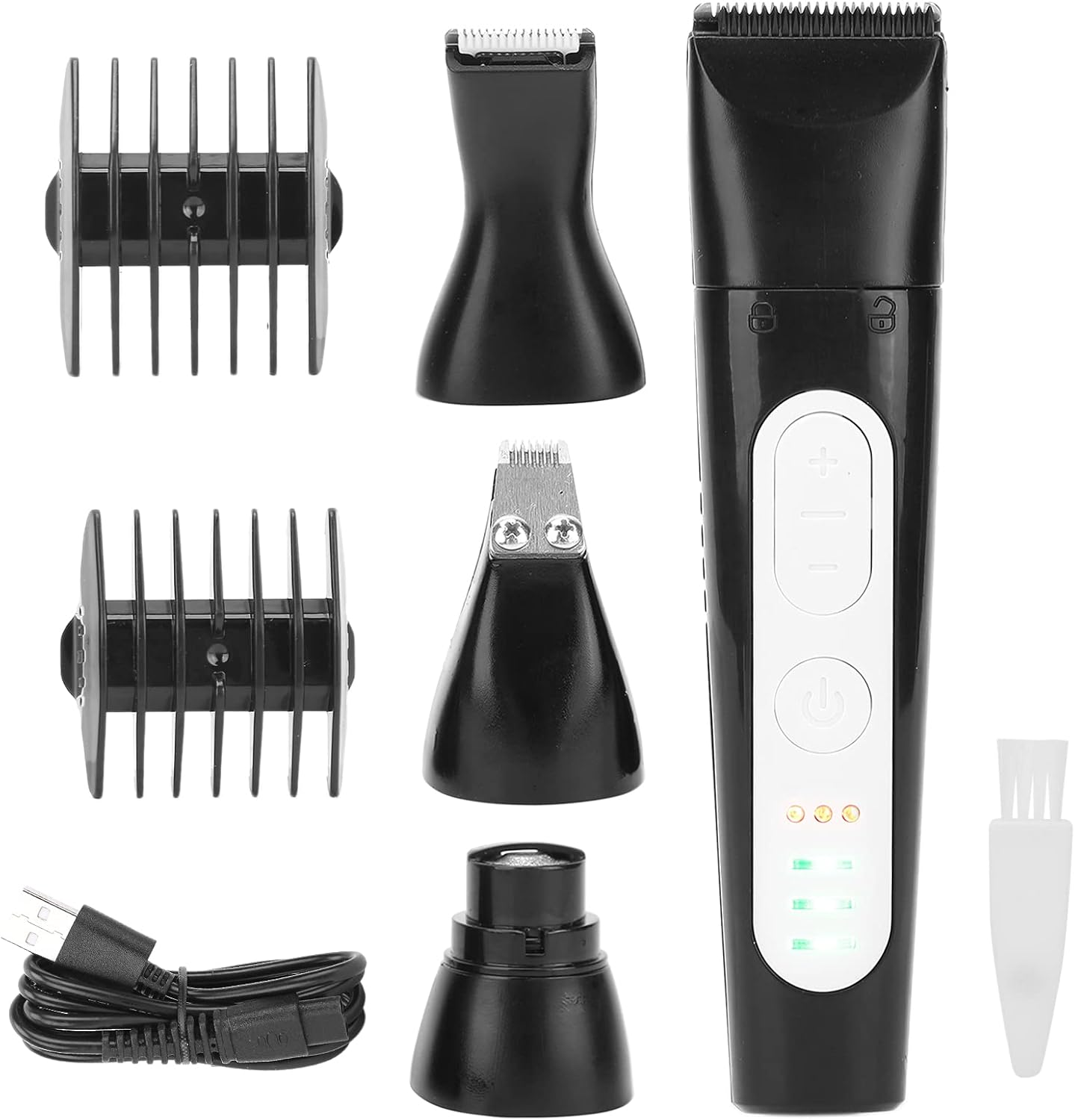 4-In-1 Rechargeable Dog Clippers with Electric Nail Grinder Quiet,Pet Grooming Experience Cordless Accurate for Home Grooming Enthusiasts, Designed for Dogs of Every Breed and Size image number 4
