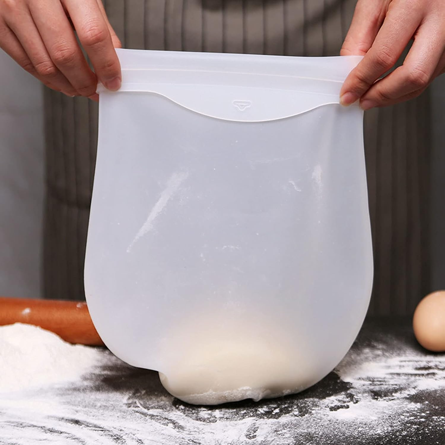 Ejoyous Versatile Dough Kneading Bag, Thicken Silicone Dough Flour Mixer Bag Kitchen Accessory for Pastry Bread Making Baking (S 100X40X0.3Cm / 39.4X15.7X0.1In) image number 1