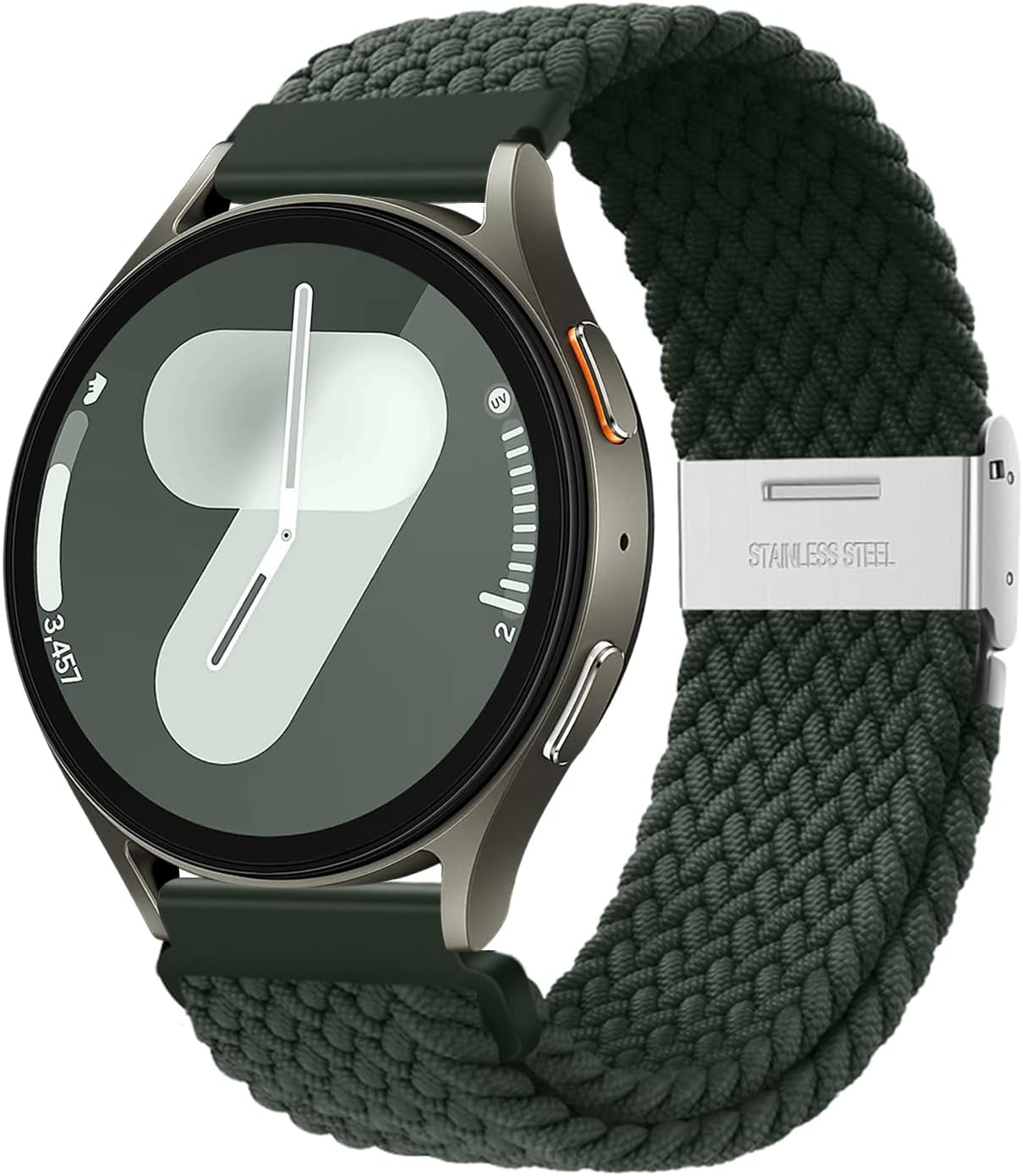 XMUXI 20Mm Braided Watch Straps Compatible with Samsung Galaxy Watch 7 Watch 6 Classic Strap 43Mm 47Mm/Galaxy Watch 5 Pro Watch 4 Nylon Solo Loop Replacement Watch Band Amazfi GTS Vivoactive 3 Venu Sq 2(No Watch)