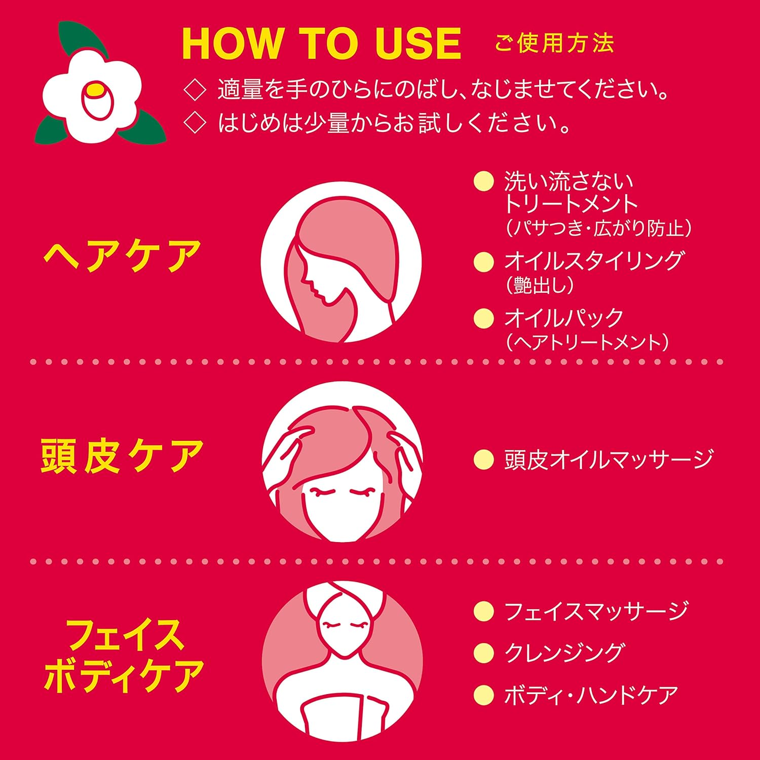 Motojima Tsubaki Pure Camellia Oil Push Type, 2.4 Fl Oz (65 Ml)