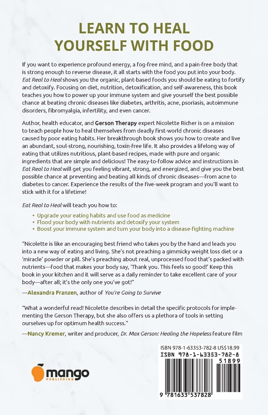 Eat Real to Heal: Using Food as Medicine to Reverse Chronic Diseases from Diabetes, Arthritis, Cancer and More (Breast Cancer Gift)