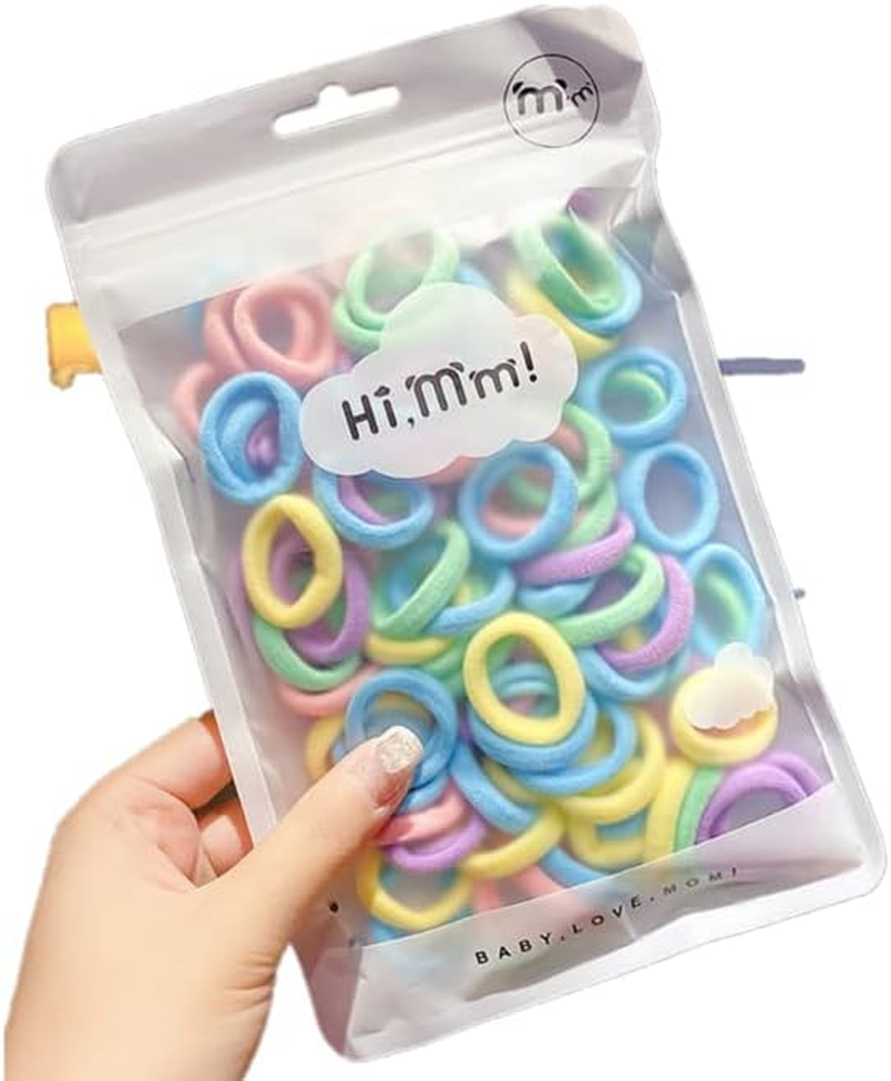 50Pcs Girls Mini Hair Ties Elastic Hairbands Kids Cute Baby Shower 04 Candy Selection