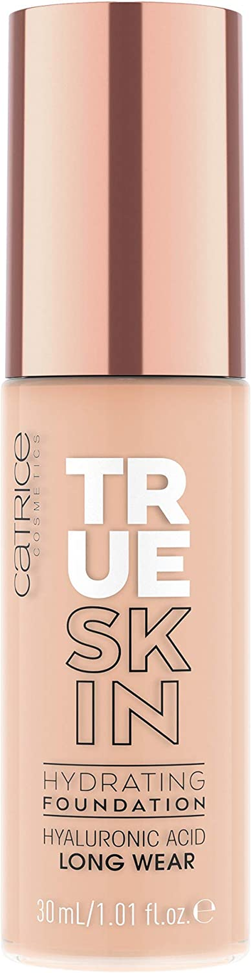 Catrice True Skin Hydrating Foundation, No. 010, Nude, Moisturising, Long-Lasting, Natural, Vegan, Alcohol-Free, Paraben-Free, No Microplastic Particles, Pack of 1 (30 Ml)