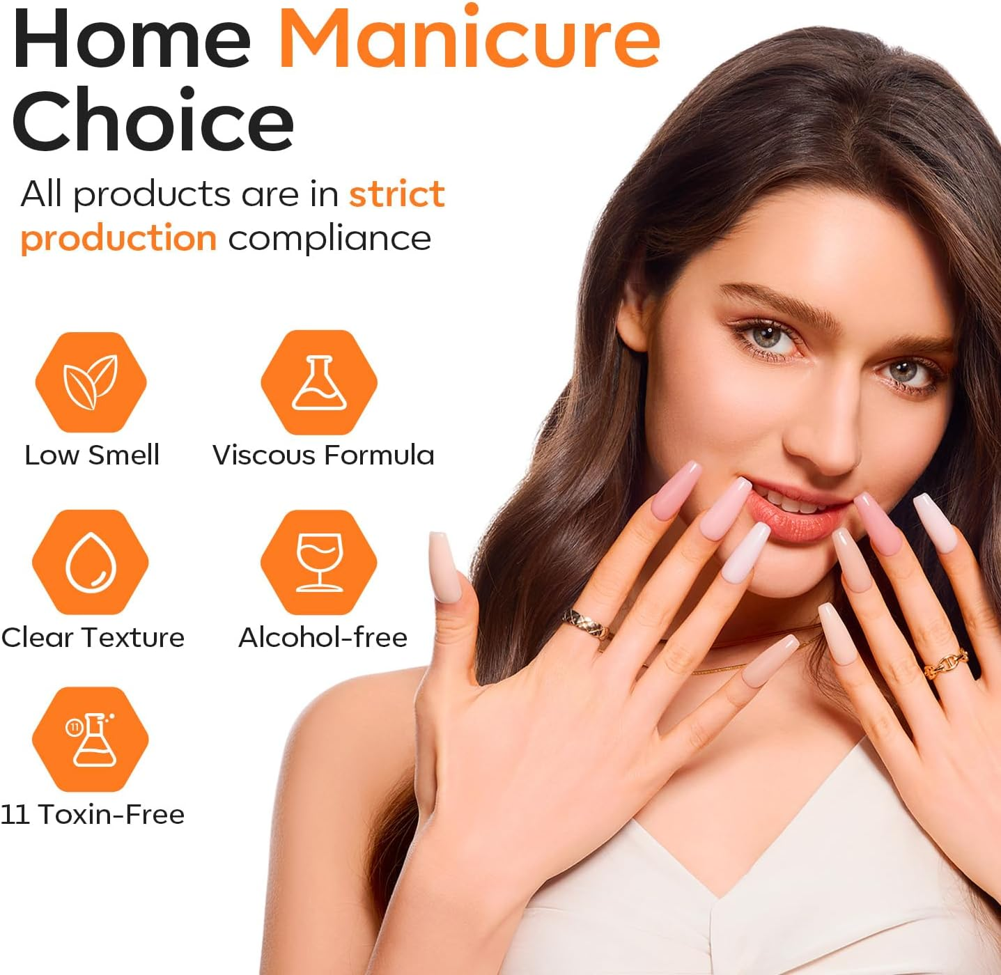 Modelones 3D Nail Gel Kit, Gel Nail Art 3D Sculpting Gel with Nails Art Brushes for Chrome Powder for Nails and Rhinestones for DIY at Home & Salon, 9G No Wipe Needed image number 3