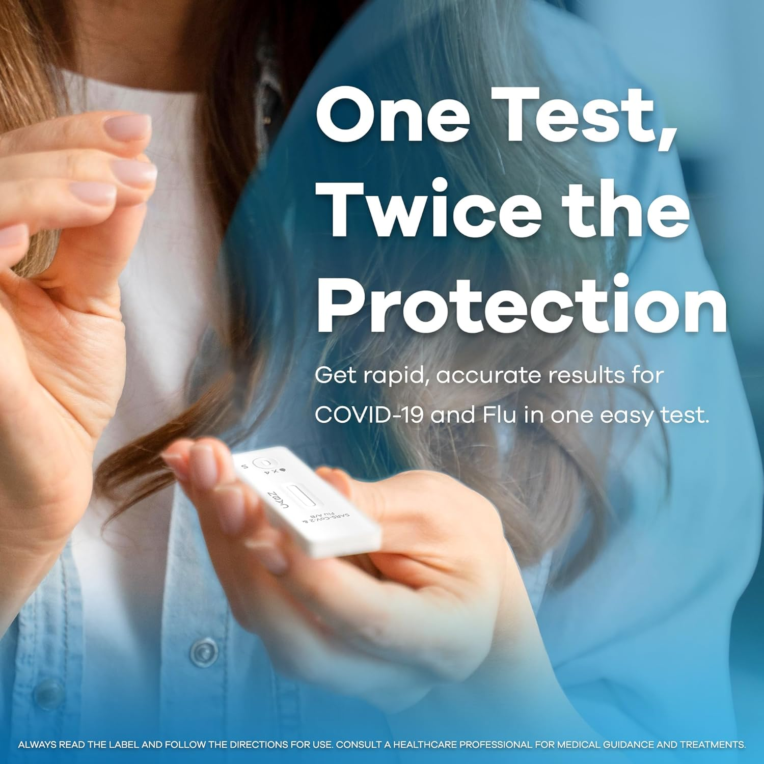 2San COVID-19 & Flu A/B Rapid Test, 15-Min Results, 5-Pack &ndash; Easy At-Home Antigen Test with Accurate Nasal Swab Detection for Reliable Self-Testing image number 3