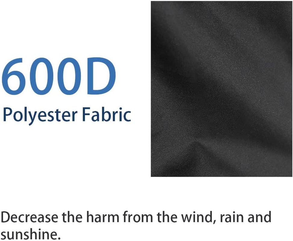 Valuehall Fire Pit Cover Waterproof 600D Outdoor Bowl Table Cover round Fire Pit Cover Patio Protective Cover V7084B (40 Inch) image number 2