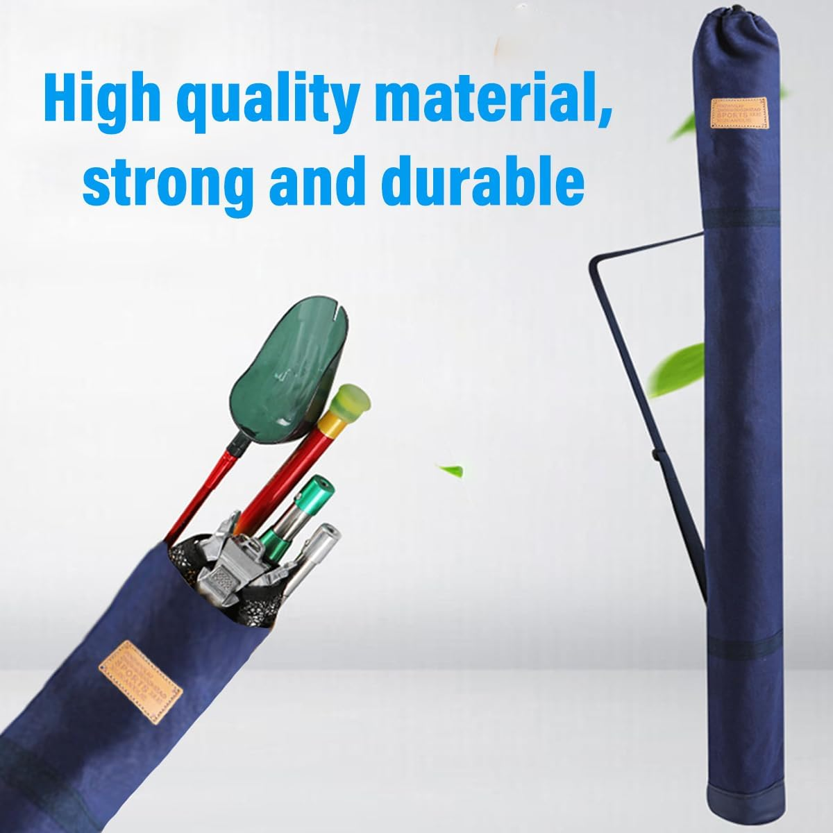 AIMALL Outdoor Canvas Fishing Gear Bag 47/51/55 Inches Durable Portable Fishing Rod and Umbrella Storage Bag with Foldable Design image number 2