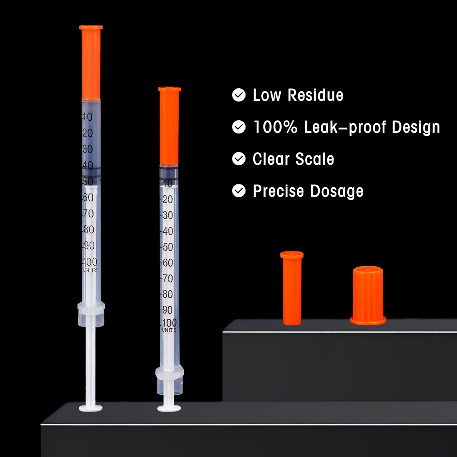 1Ml 31G Syringe with 1/4 Inch 6Mm, Lab Syringes Tools Individually Wrapped, Pack of 20 image number 1