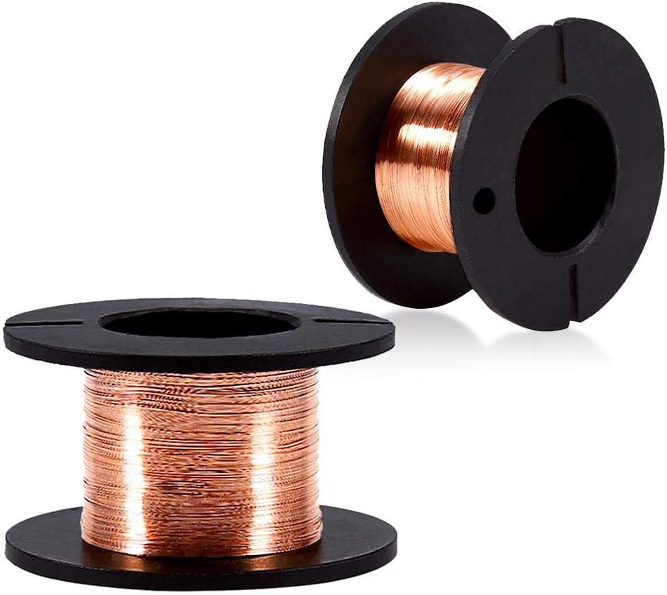 5 Rolls Copper Enameled Winding Wire - 0.1 Mm Diameter, 15M Length for Repair image number 1