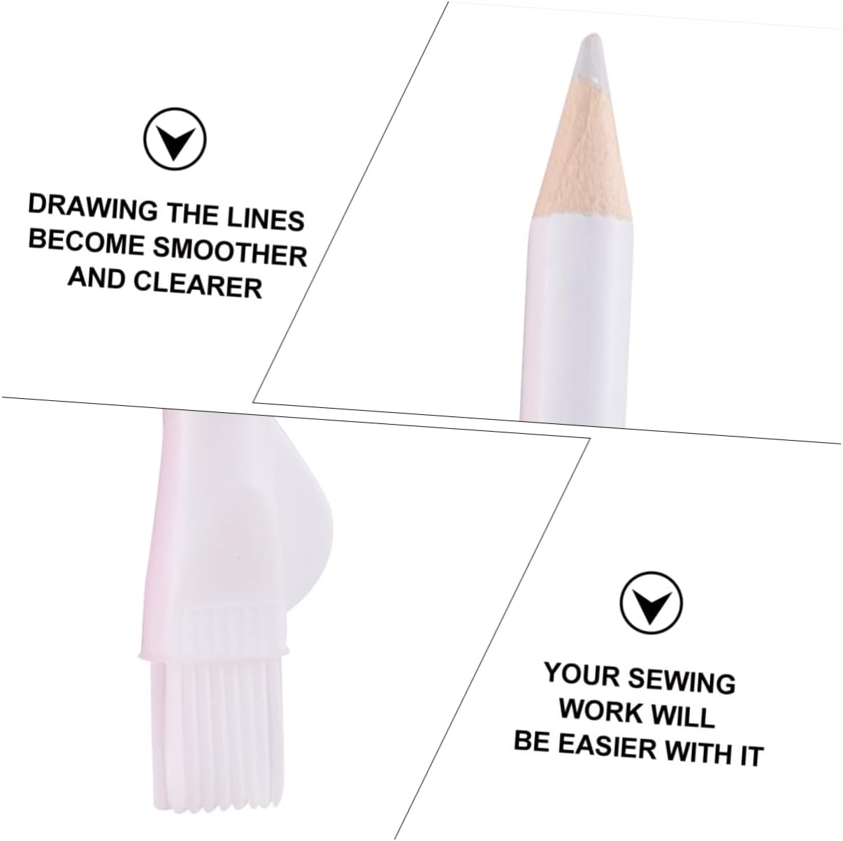 6Pcs Fabric Markers Chalk Pencils for Sewing Dressmakers Tailor Marking Tools for Fabric for Sewing Quilting and Craft Projects image number 6