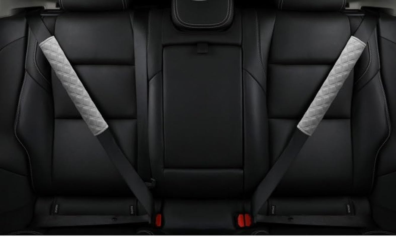 2 Pack Soft Car Seatbelt Covers, Seat Belt Shoulder Strap Pad, Safety Protection for Adults and Children, Helps Protect Your Neck, Auto Interior Accessories for Truck (Gray, One Size) image number 3