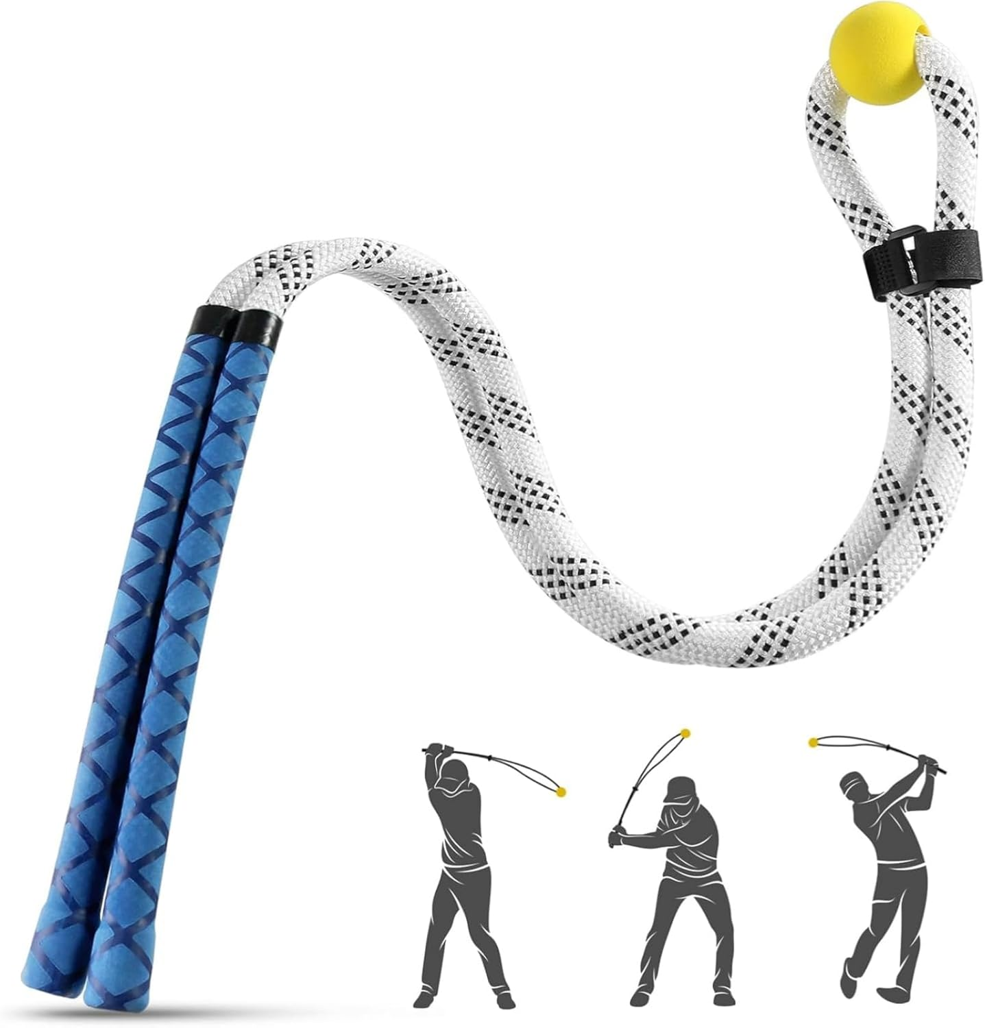 Zeyfon Golf Rope Swing Trainer, Golf Tyro Posture Corrector Professional Golf Training Aid, Master Tempo Golf Warm-Up Practice Equipment with Weighted Ball for Golfers of All Levels image number 3