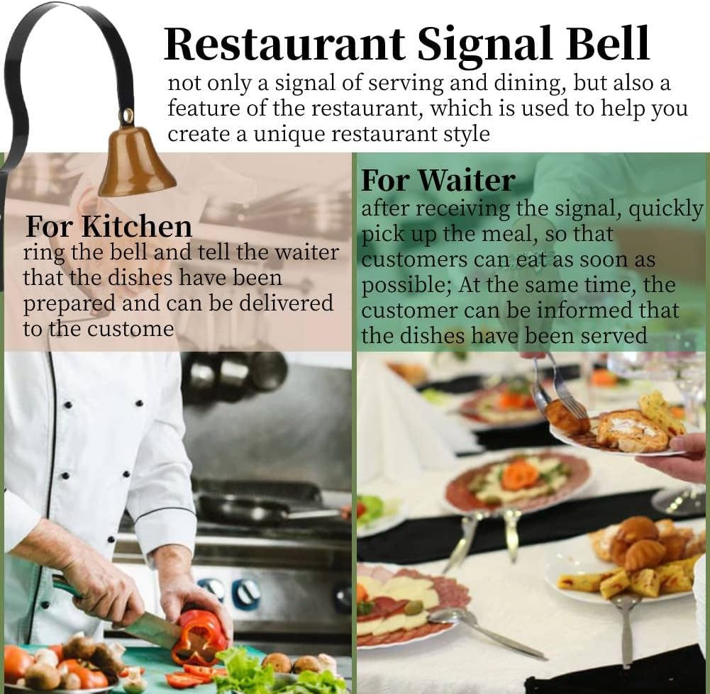 Shopkeepers Bell Traditional Antique Wall Mounted Alloy Doorbell Home Decorative Bell image number 5