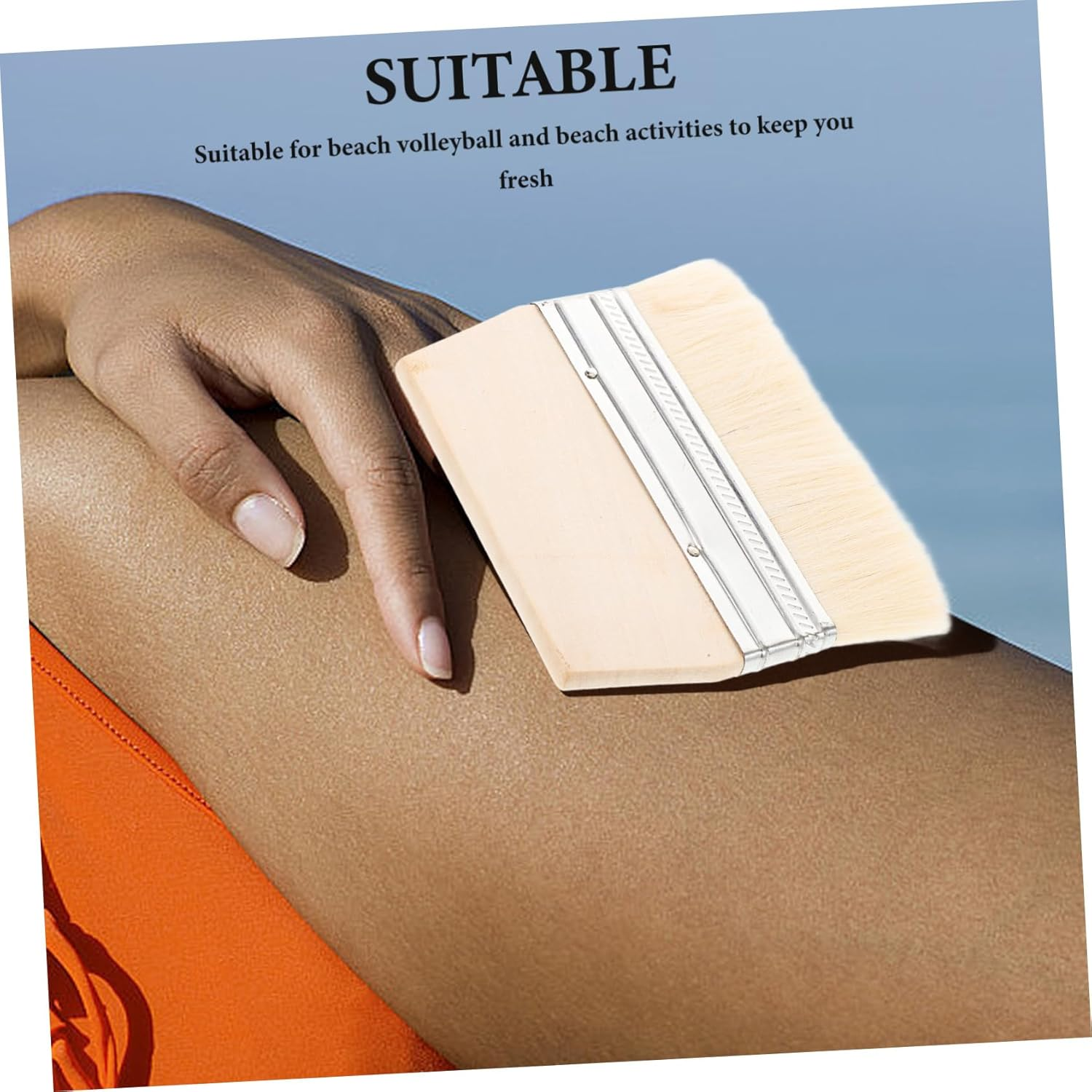 Abaodam Beach Sand Remover Brush Foot Brush for Beach Sand Removal Small for Feet image number 3