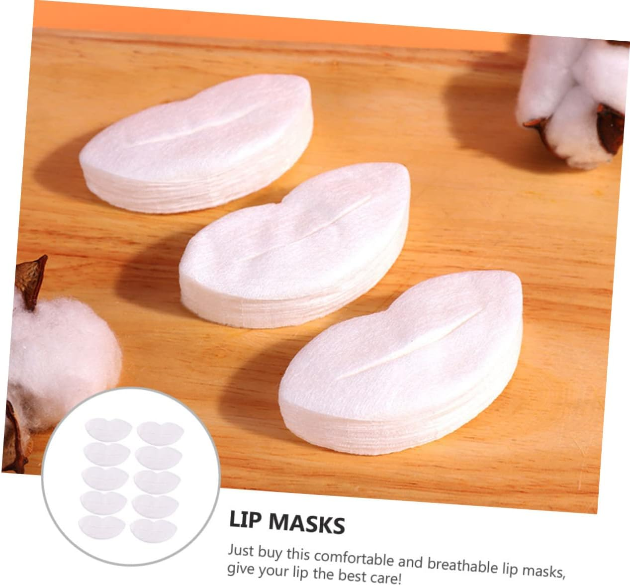 HONMEET Diy Lip Mask Paper 1000 Pcs Moisturizing Lip Film Breathable Paper Comfortable Easy to Tear Ideal for Travel image number 5