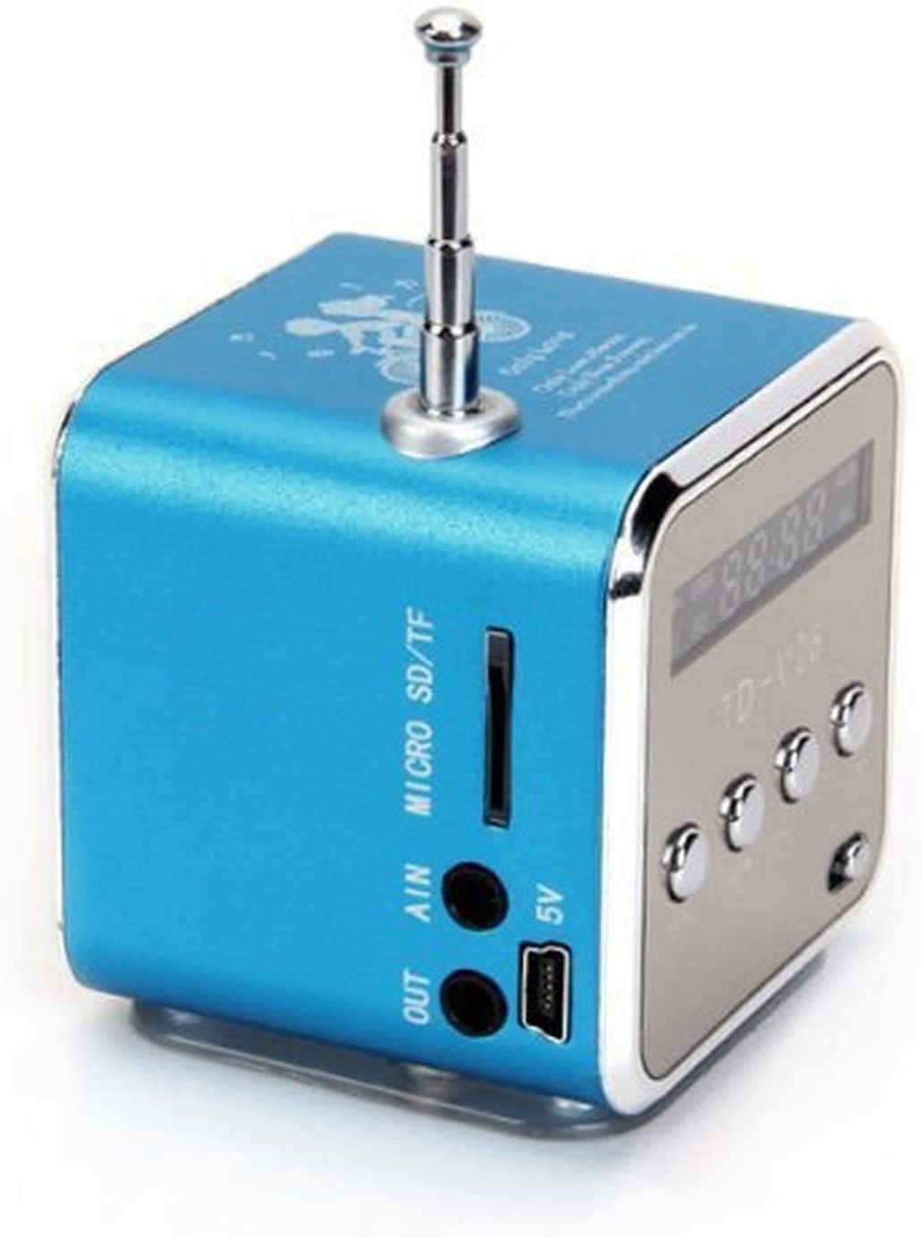 Portable Mini Stereo FM Radio MP3 Bluetooth Speaker Music Player Support Micro SD/U Disk/Pc