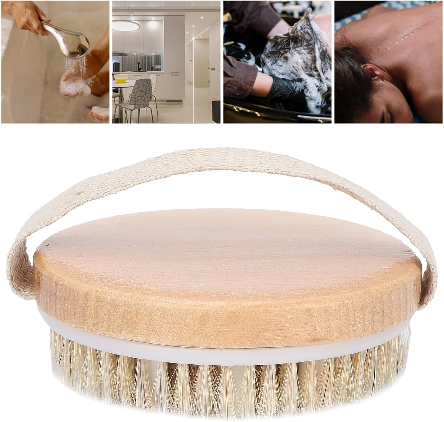 Body Brush, Body Scrubber Brush Bath Body Brush Portable Bath Brush Shower Brush for Bathhouse for Bathroom for Massage Shop for Home image number 2