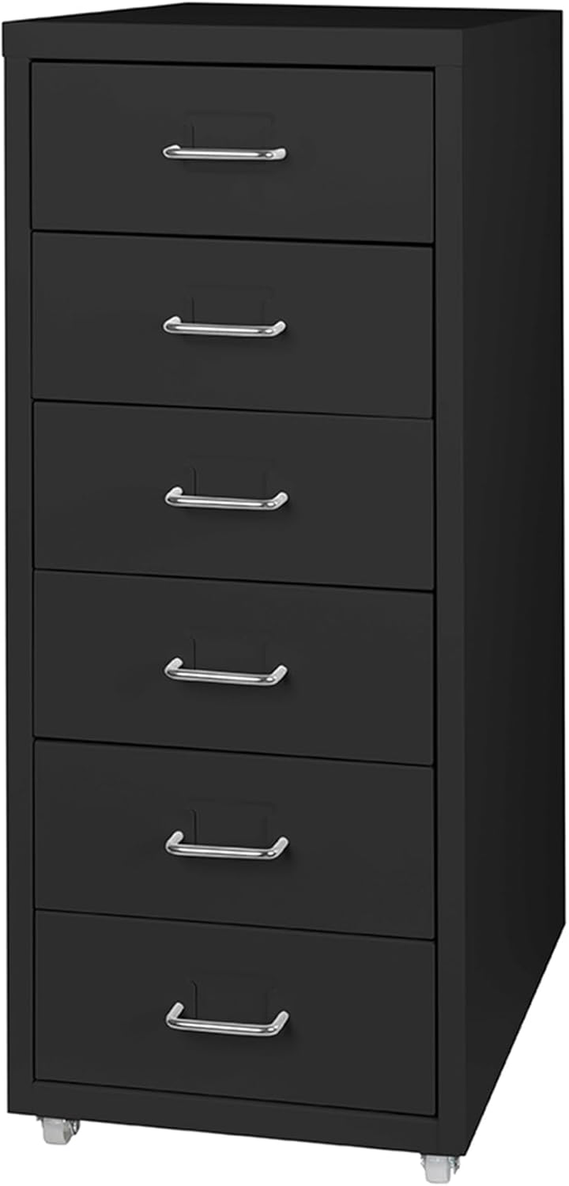 LEVEDE Mobile File Cabinets with 8 Drawers, Metal Chest of Drawers Anti-Rust, Bedside Cabinet Organiser, Multi-Purpose Home Office Furniture for Living Room, Bedroom, Bathroom, Office (White)