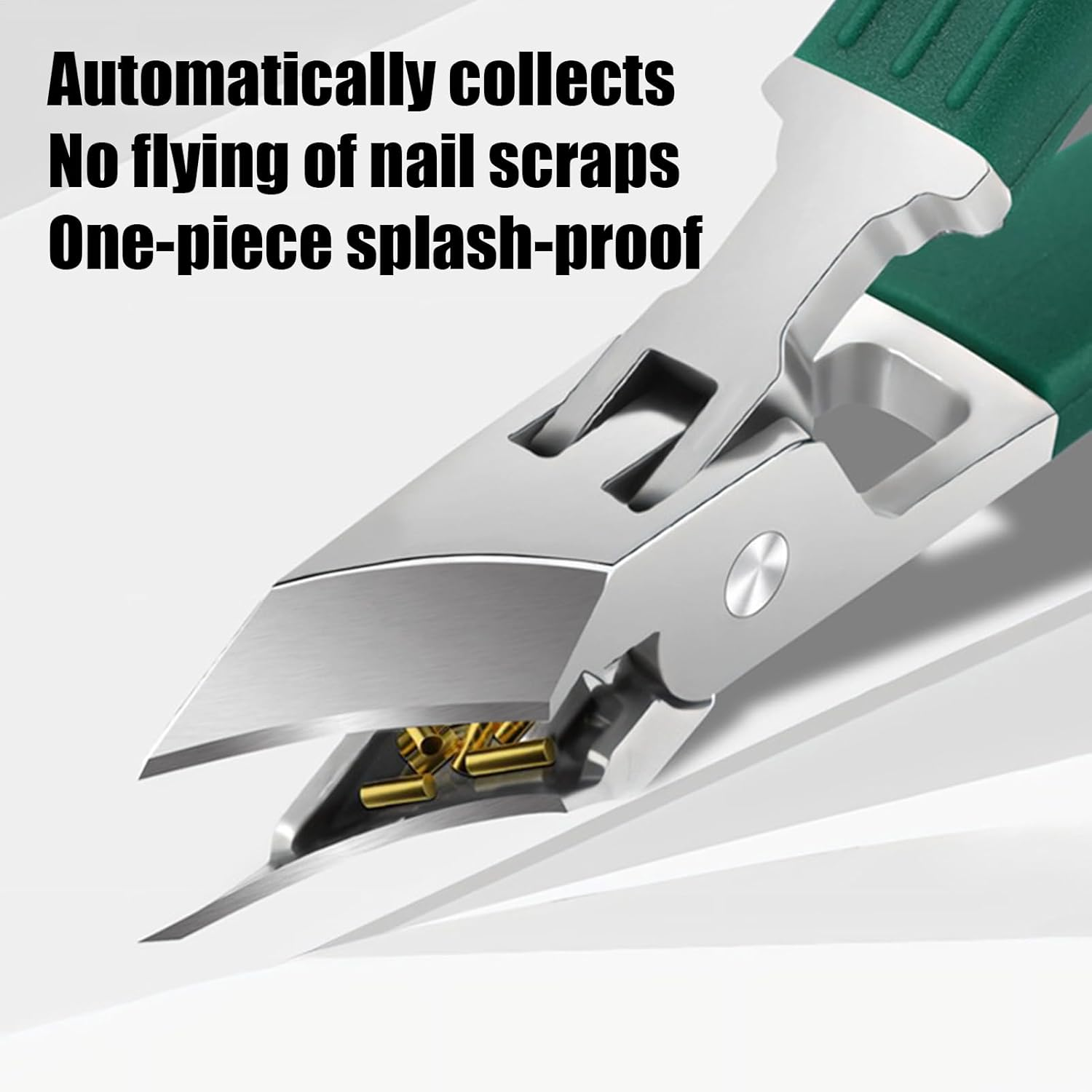 ETUCYNG Angled Nail Clippers | Nail Cutter,Anti-Splash Stainless Steel Cuticle Remover, Manicure Pedicure Tools for Home and Travel image number 1