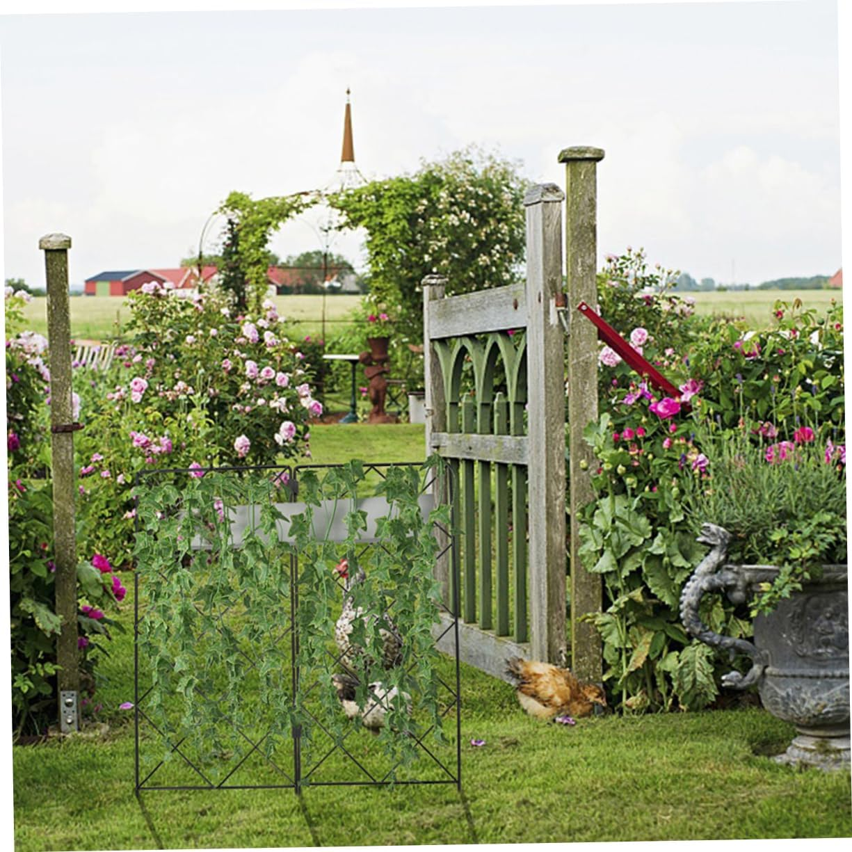 2Pcs Garden Plant Climbing Support Rack Potted Plant Trellis for Vines Decorative Garden Shelves Vine Shaping Stand image number 3