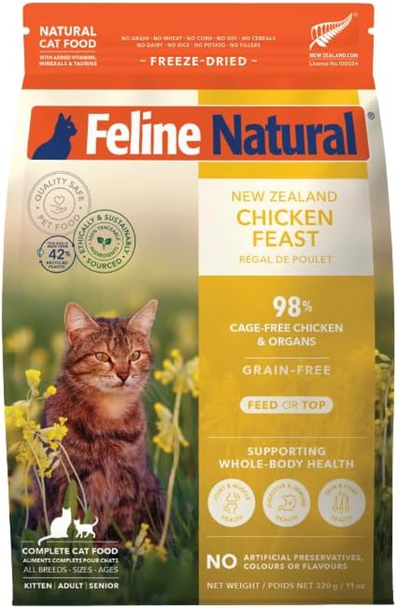 Feline Natural - Grain-Free Freeze Dried Cat Food - Chicken, 320G