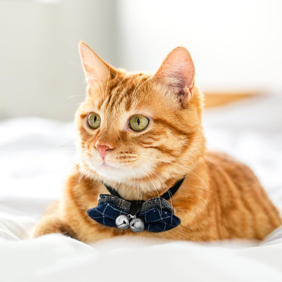 POPETPOP Nativity Accessories Pet Collar Pendant-5Pcs Cat Collar Bells Copper Bell Training Charm Pendants for Pet Cat Dog Necklace Collar 18Mm(Silver) image number 6