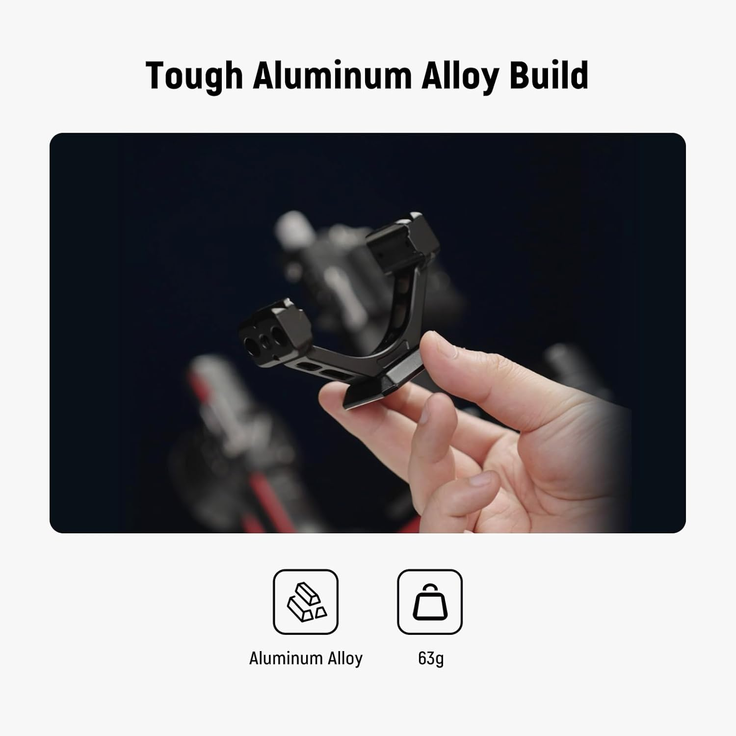 NEEWER Mount Adapter for RS3 Pro & RS4 Pro, Arca Type Quick Release Plate with NATO Rail Compatible with Smallrig Shoulder Rig V Mount Battery DJI RS 3 PRO RS 4 PRO Gimbal Stabilizer, GA030P image number 1