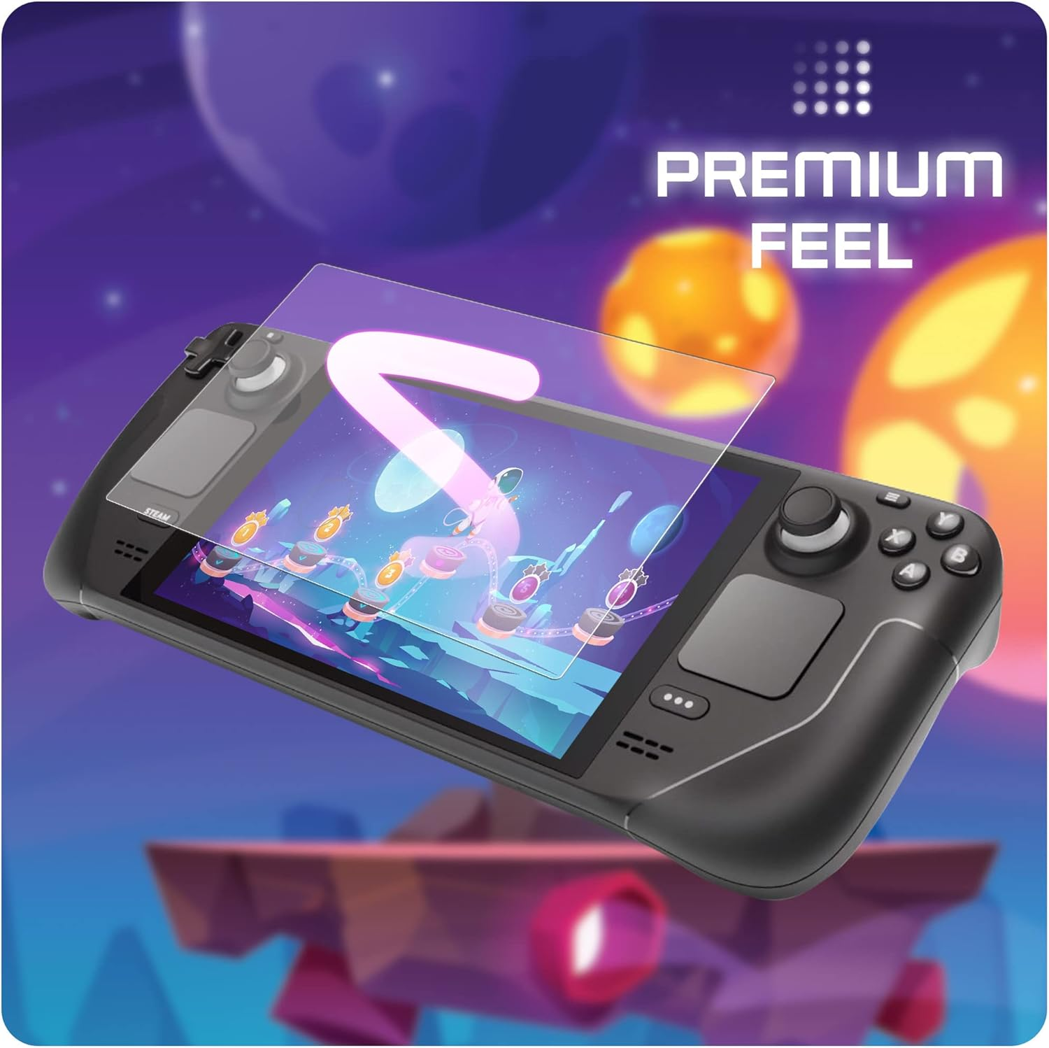 Magglass Tempered Glass Designed for Steam Deck Oled/Steam Deck Matte Screen Protector (7" Inch) Anti-Glare Full Coverage Guard image number 3