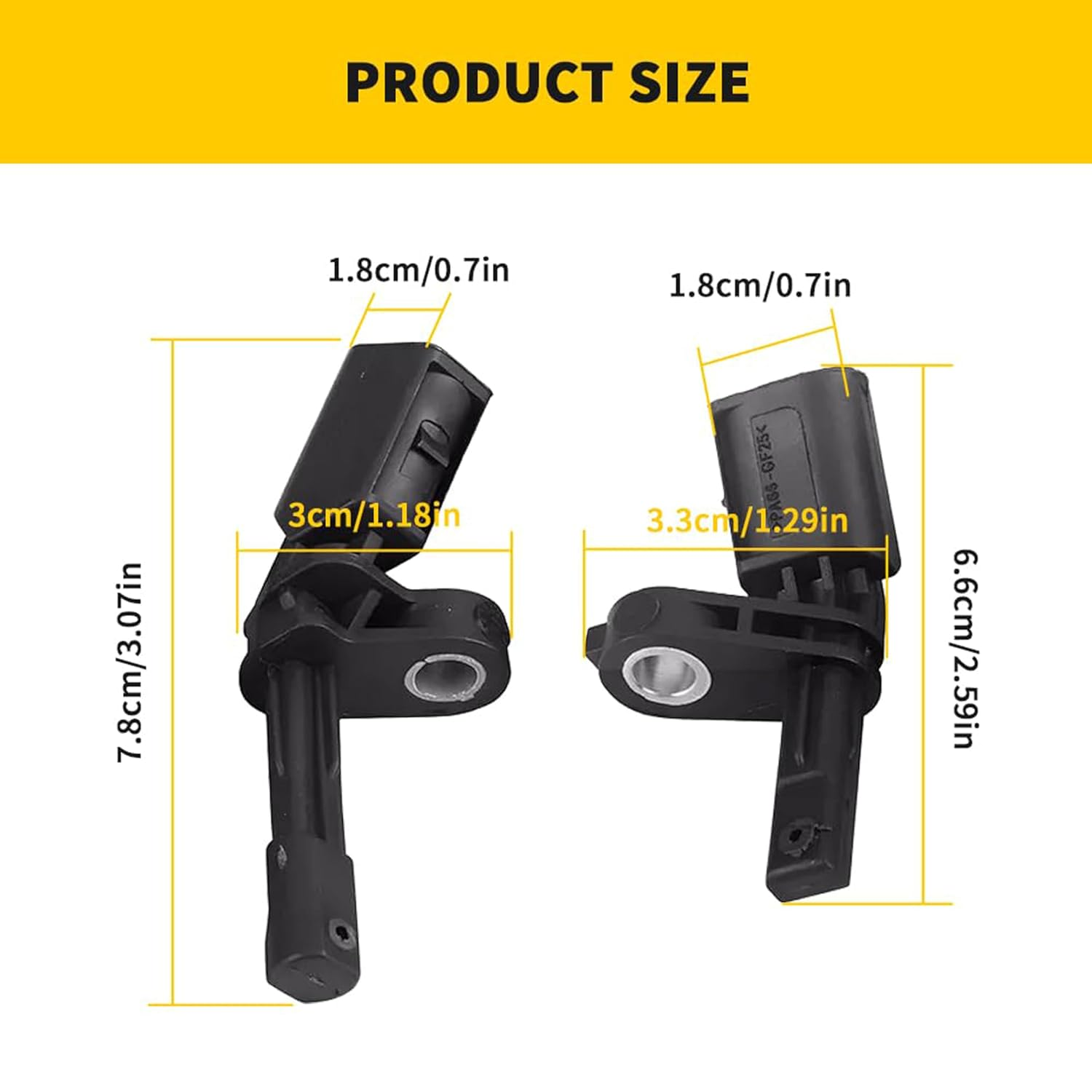 ABS Wheel Speed Sensor - Front Rear Left & Right Location,Compatible with Volkswagen VW Passat Jetta Tiguan Beetle GTI EOS Golf CC, Audi A3 TT 2006-2018,Replaces ALS467 ALS430 Als469,Pack of 4 image number 4