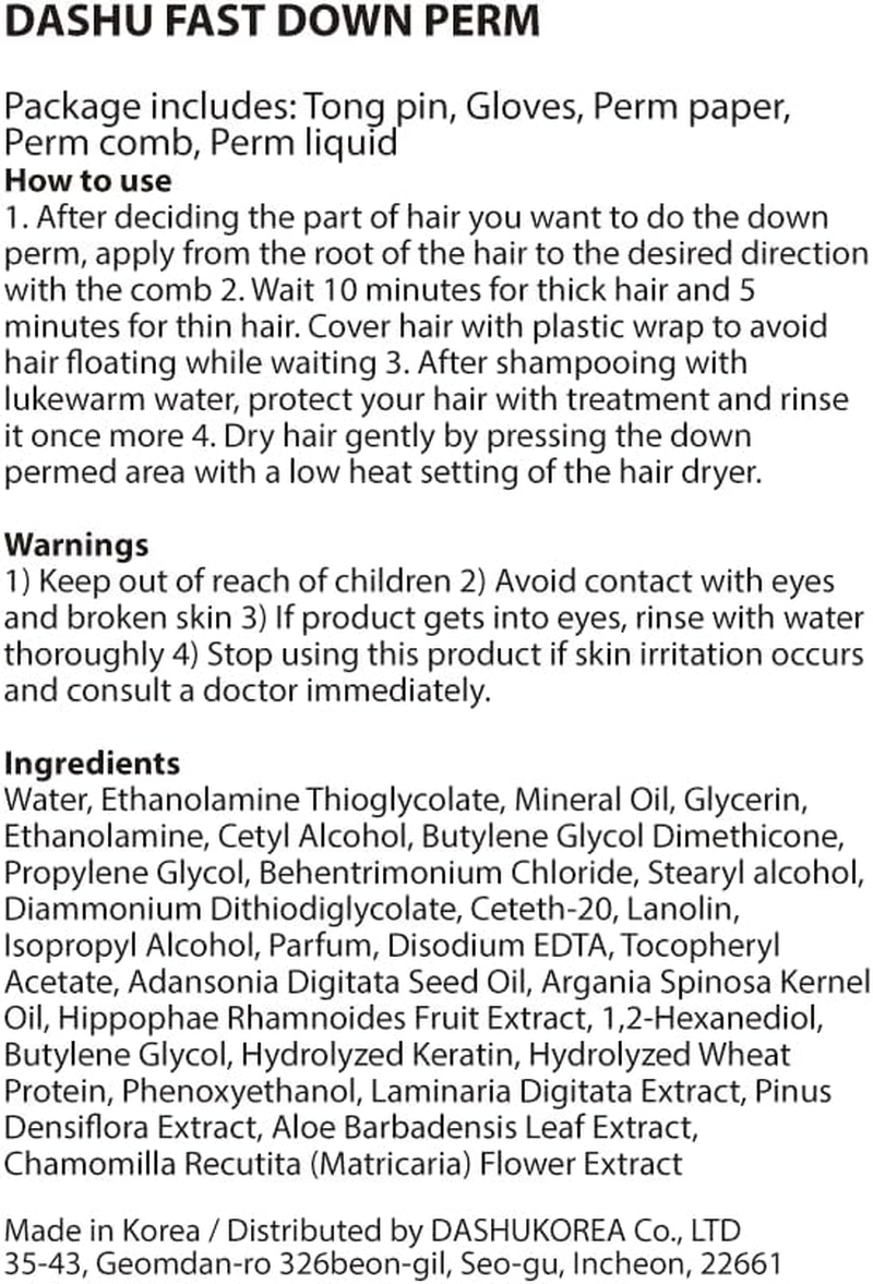 Dashu for Men Fast down Perm image number 3