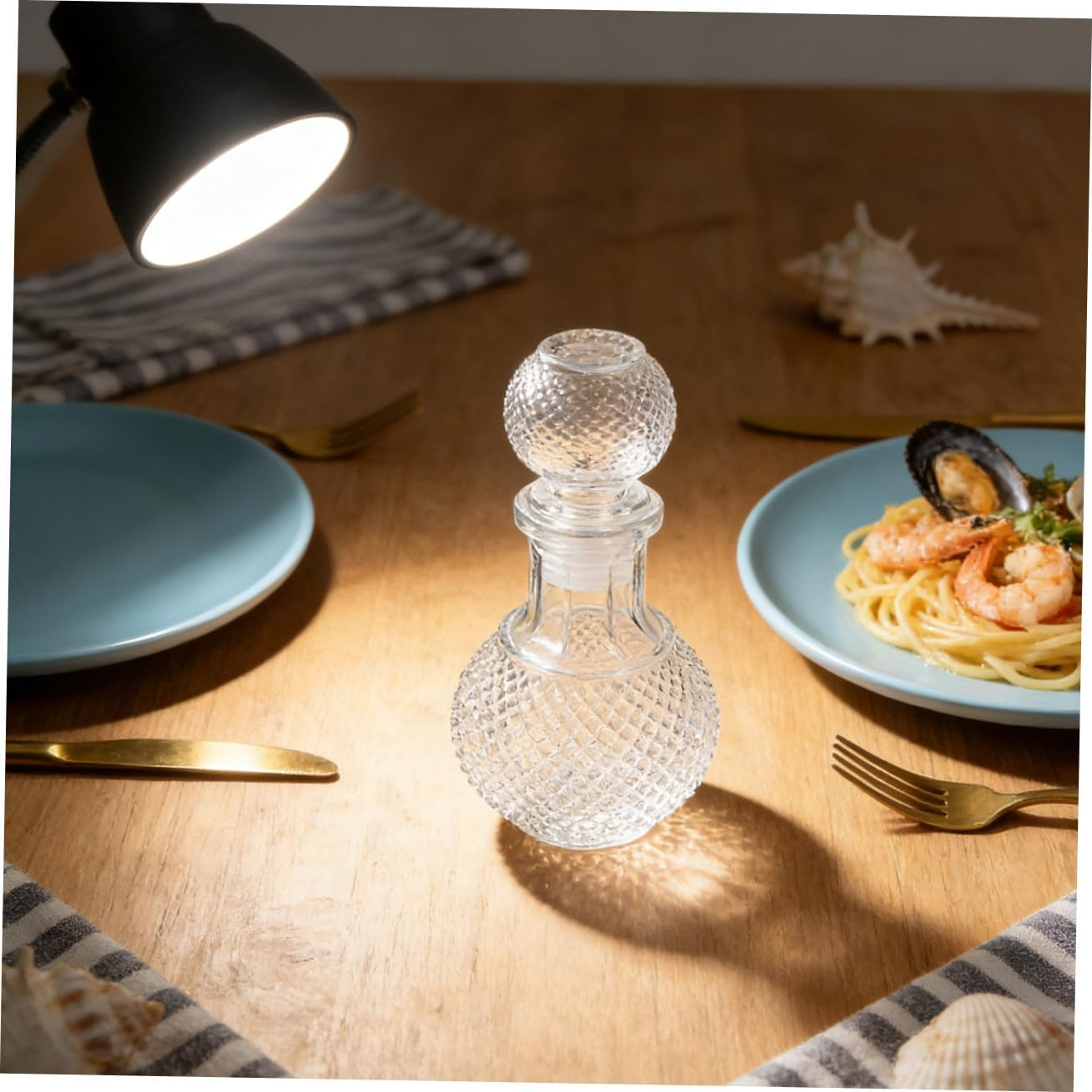 Cabilock Creative Glass Wine Bottle Whiskey Decanter Whiskey Glasses for Home Bar Liquor Packaging Glasses Suitable for Decorative Decanter for Wine and Whisky Glass Enthusiasts image number 3