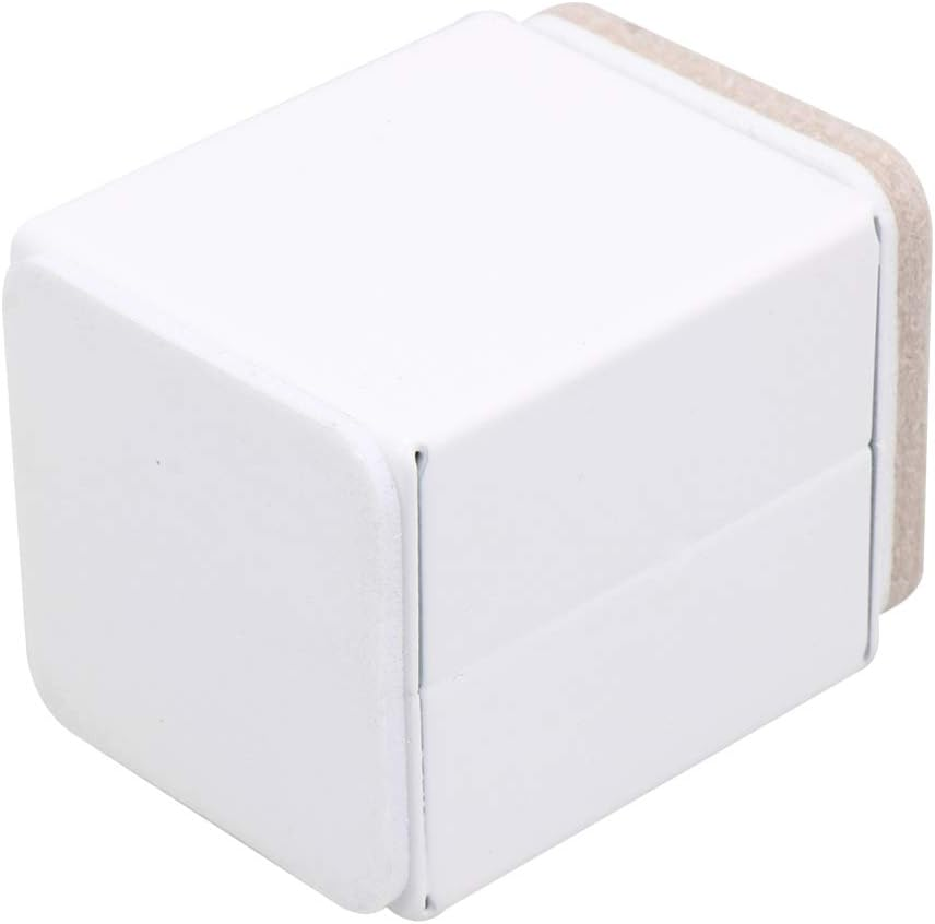 BQLZR 4Pcs 40X40X53Mm White Carbon Steel Furniture Legs Feet Sofa Riser Self Adhesive