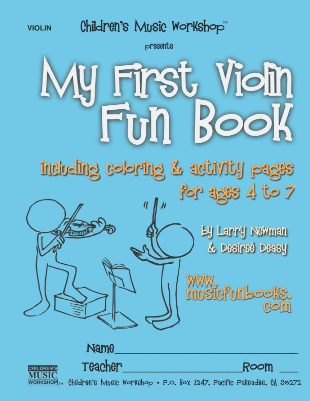My First Violin Fun Book: Including Coloring & Activity Pages for Ages 4 to 7 image number 1