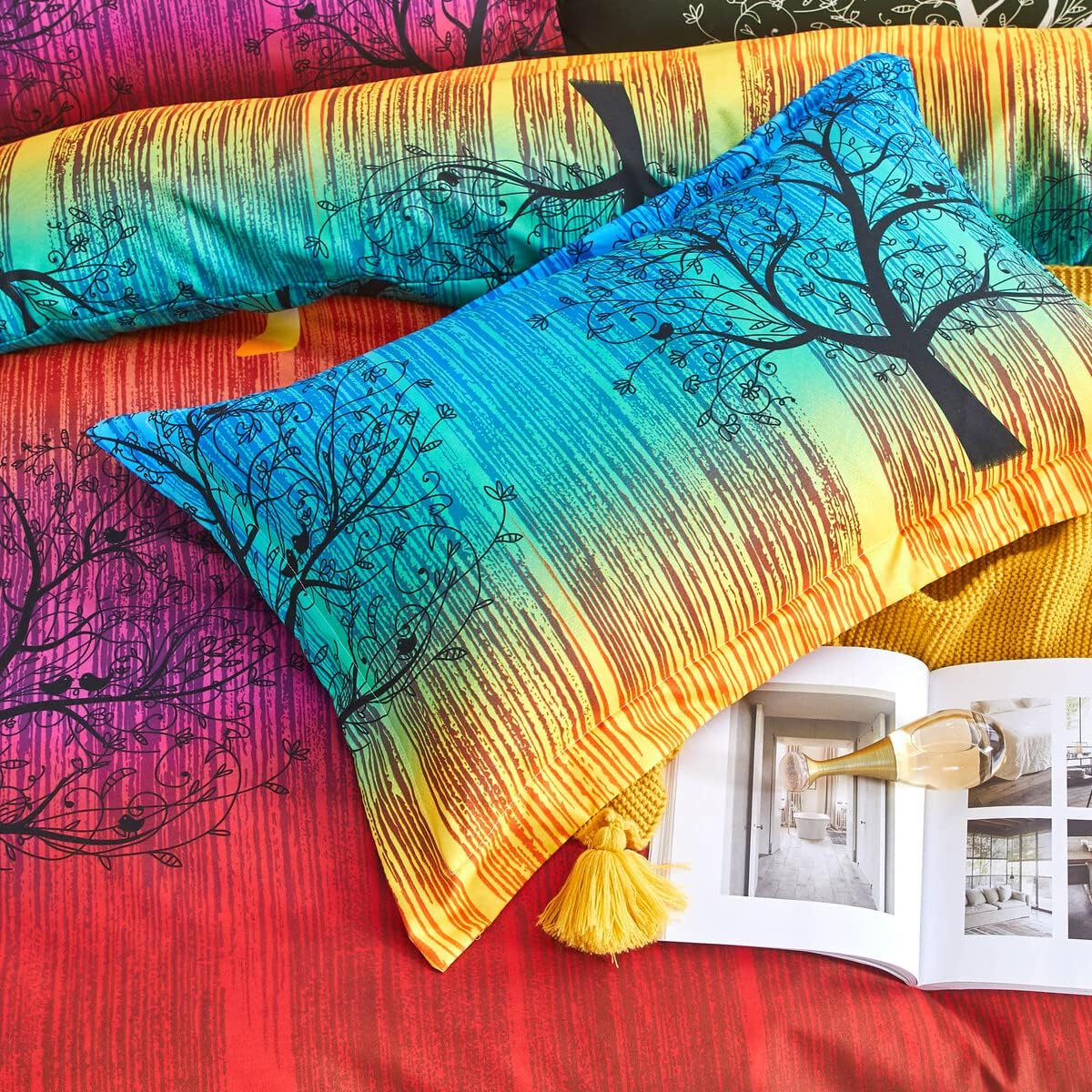 Luxton Cumbria Forest Quilt Cover Set Double Size 3Pcs Fairy Tree Doona Cover Set (Double)