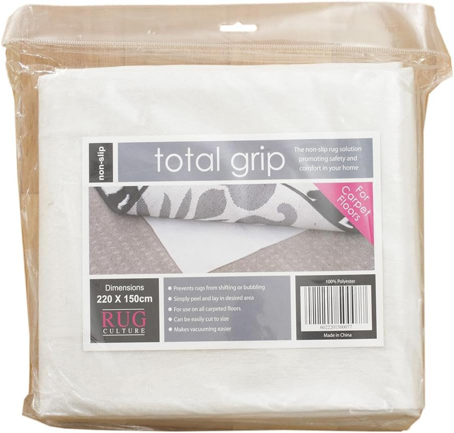 Rug Culture Total Grip Rug Pad for Carpet Floors, 220 Cm Length X 150 Cm Width image number 1
