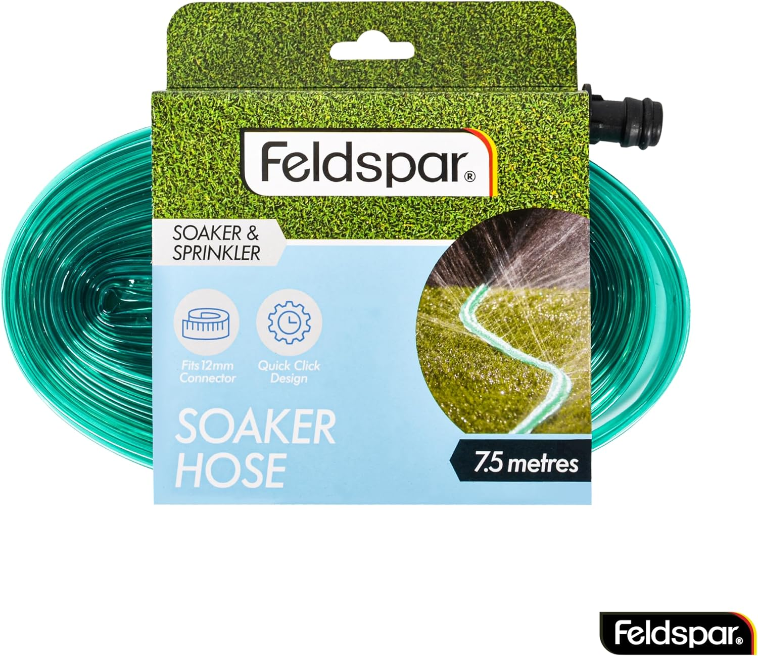 Feldspar Male Connect Garden Soaker Hose, 7.5 Meter Size image number 3