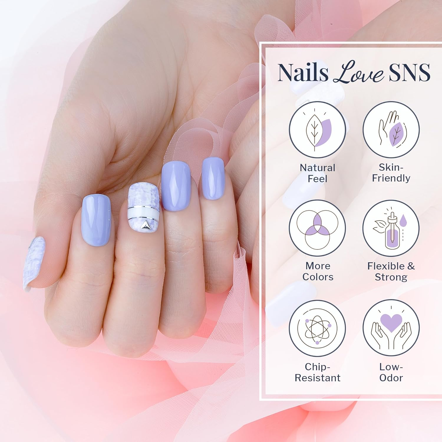 SNS Gelous SP14 Nail Dipping Powder, Party Patrol, 28 G - Glass Half Full image number 4