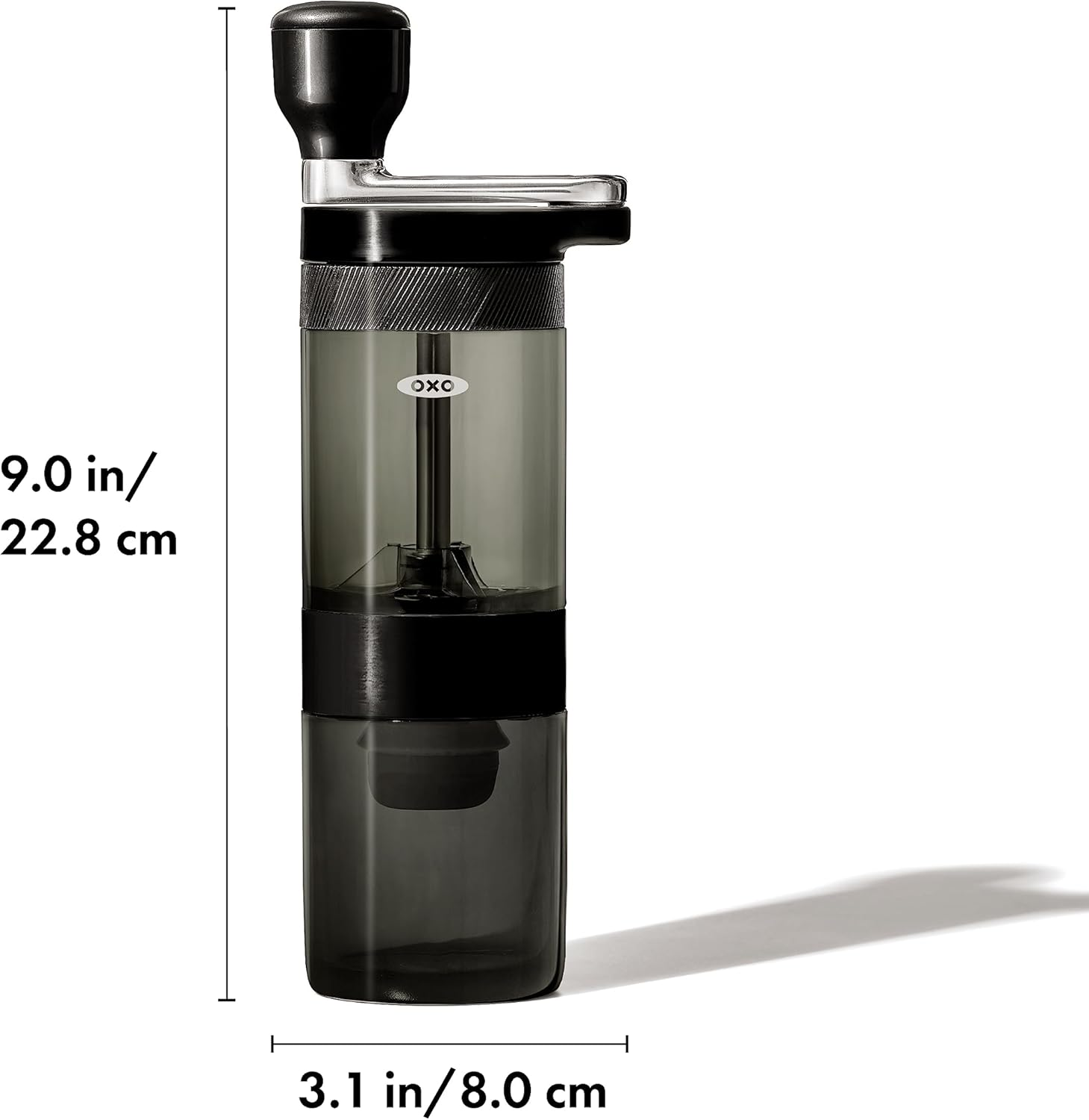 OXO Brew Manual Burr Coffee Grinder,Black image number 4