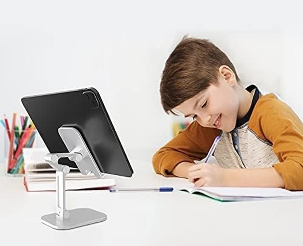 Vortex ZMZJ01 Adjustable Height Foldable Portable Mobile Phone Stand, ABS Compatible with Iphone, Samsung Google Pixel (4.7-13 Inches) Mobile Phones and Tablets, Black image number 3