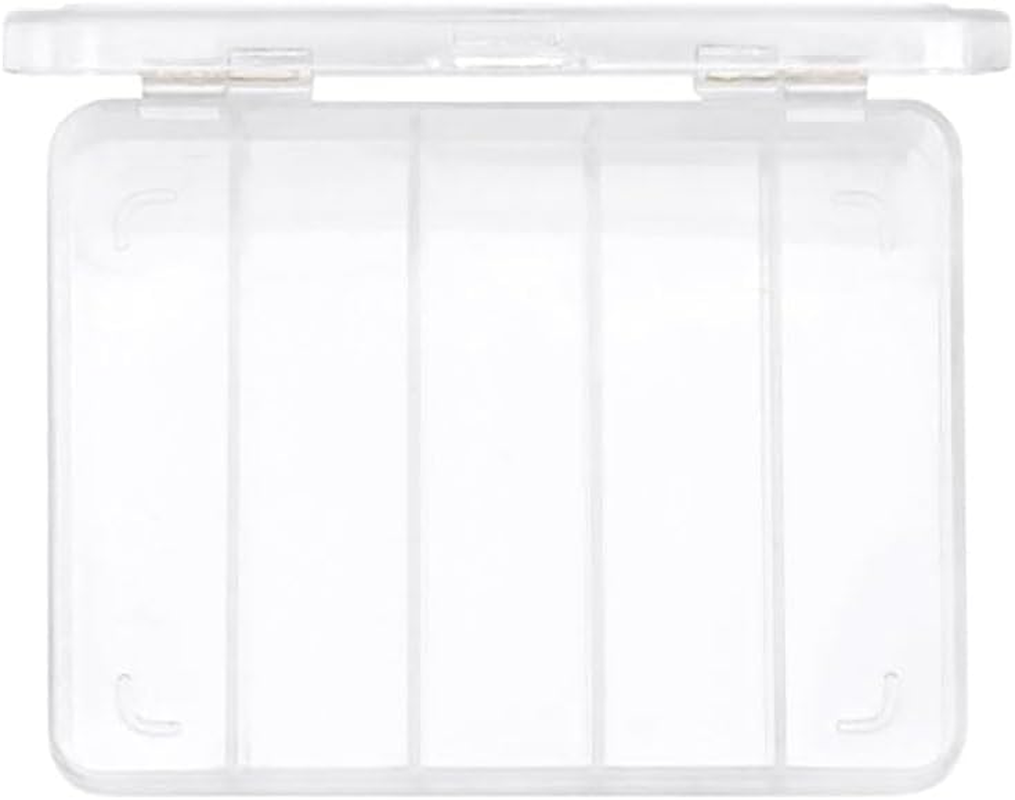 Vueset Taxi | Makeup Organizer Travel Case | 5 Sections, Transparent, 4.25 X 3.25 X 0.75 Inches, Transparent Case