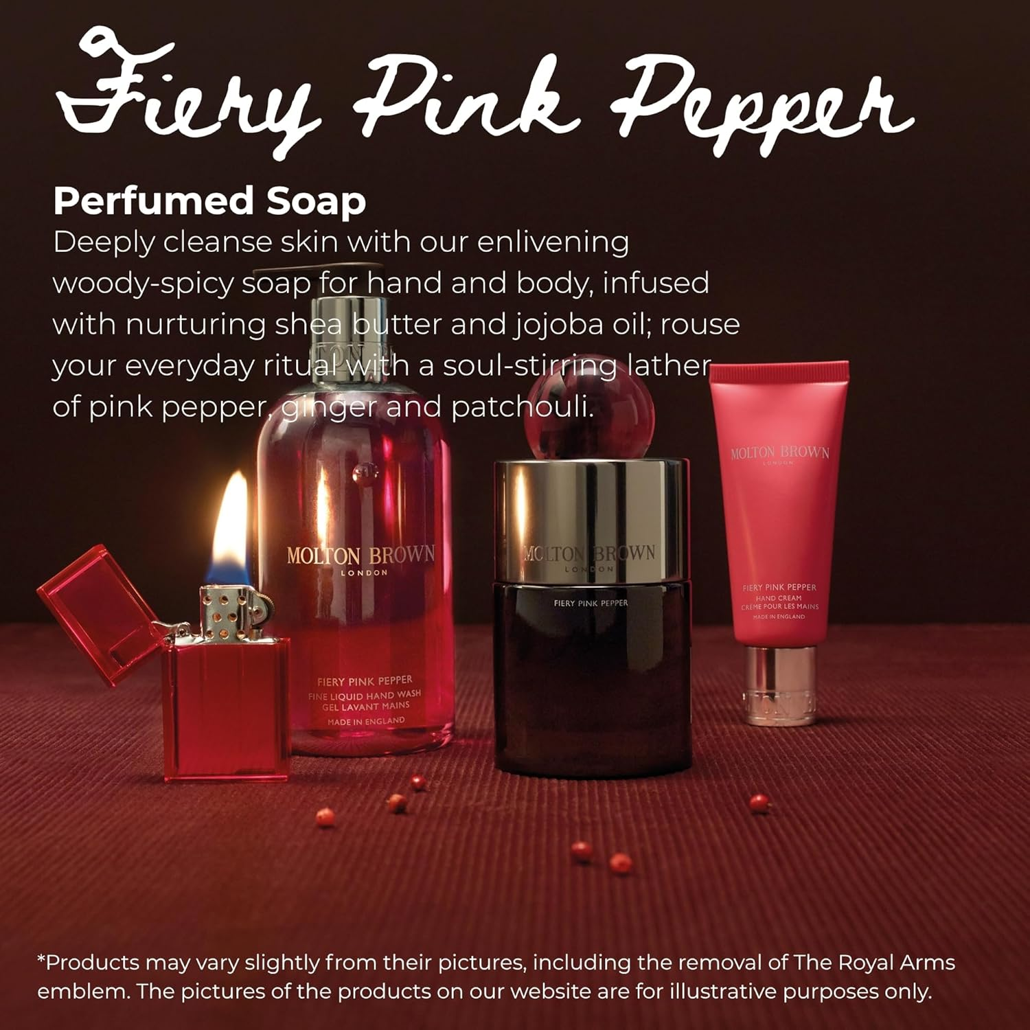 Molton Brown Fiery Pink Pepper Scented Soap image number 1