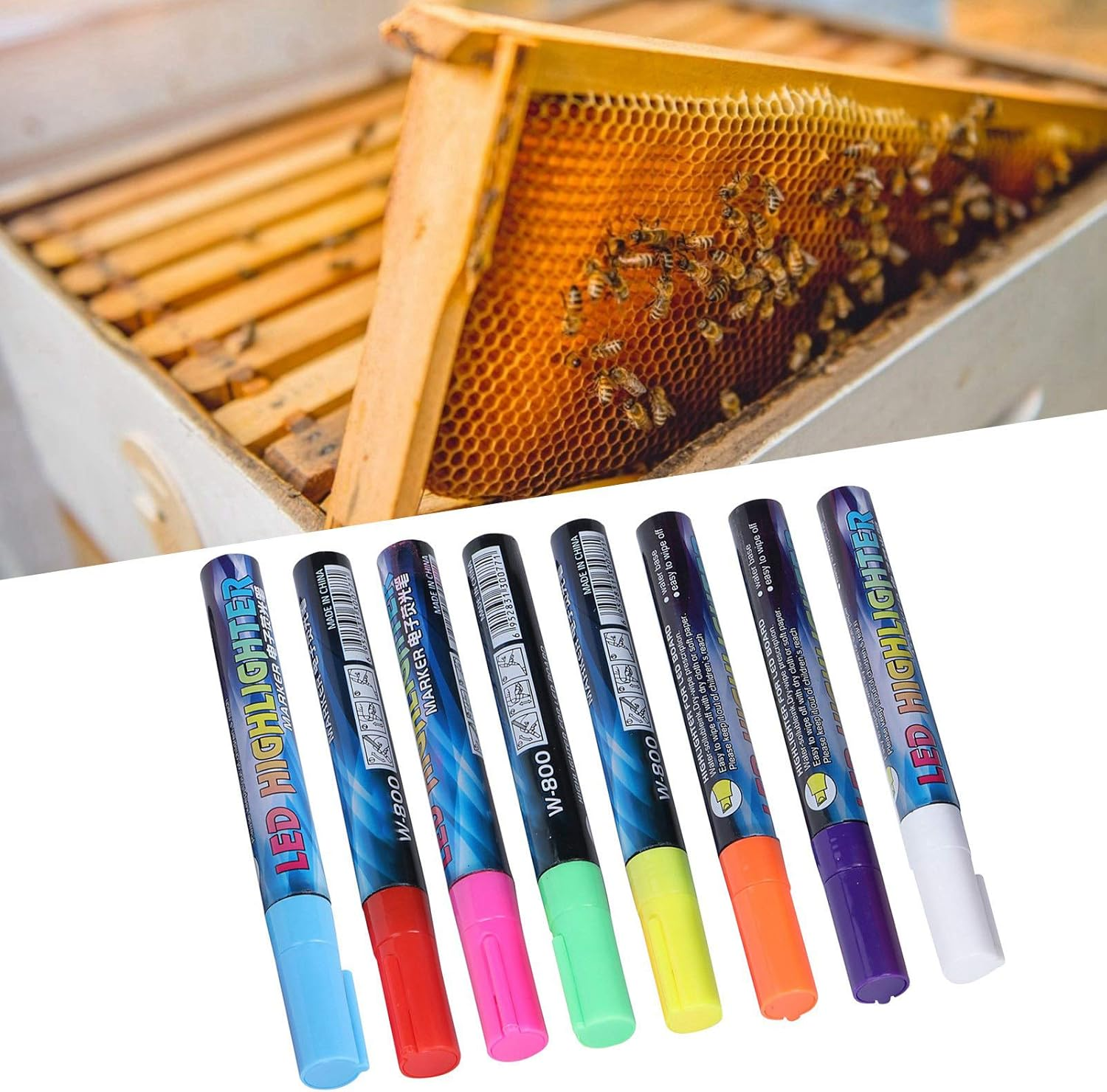 Beekeeper Marking Pen Color Marker Pens for Beekeeping Tools 8Pcs