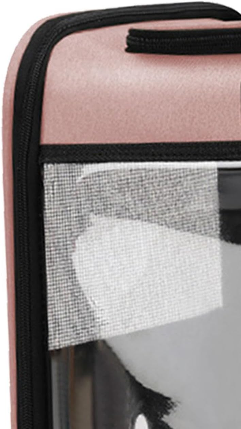 Bird Carrier Bag for Cockatiel,Backpack with Stand, Portable Vet Visit Bag,Easy Cleaning,Bird Travel Backpack,Pet Travel Cage, Pink (Pink) image number 1